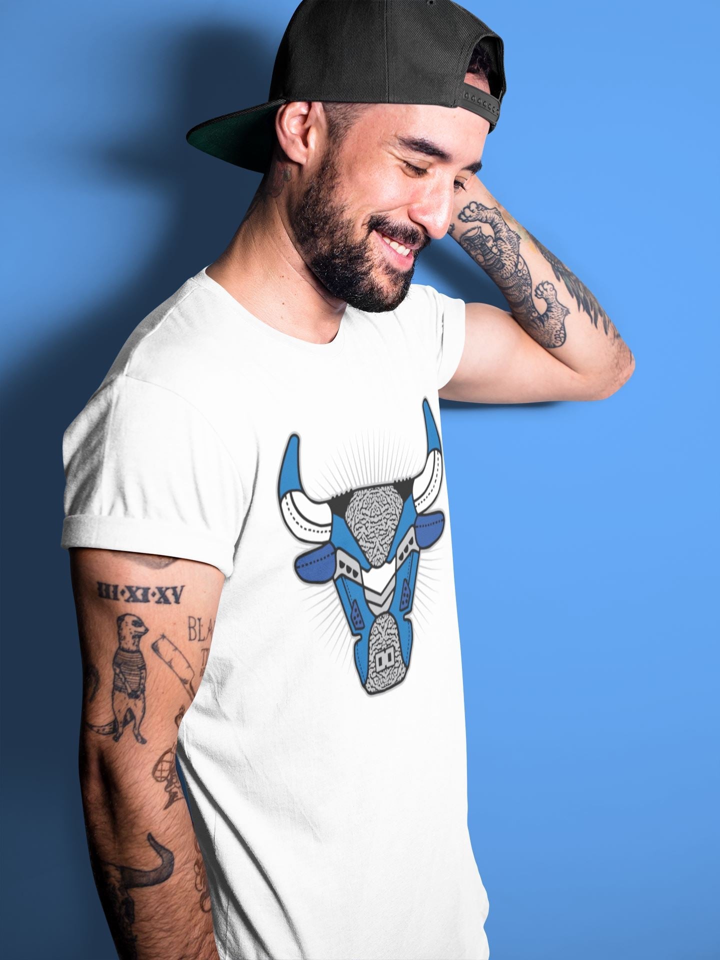 Bull Head Unisex Tops - Air Jordan 3 Varsity Royal