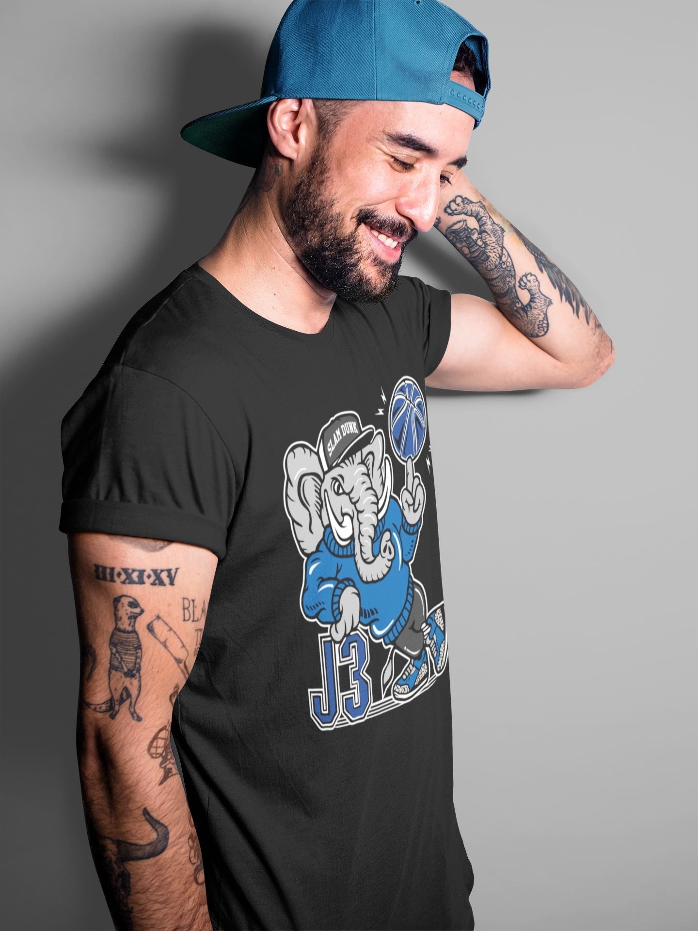 Elephant Unisex Tops - Air Jordan 3 Varsity Royal