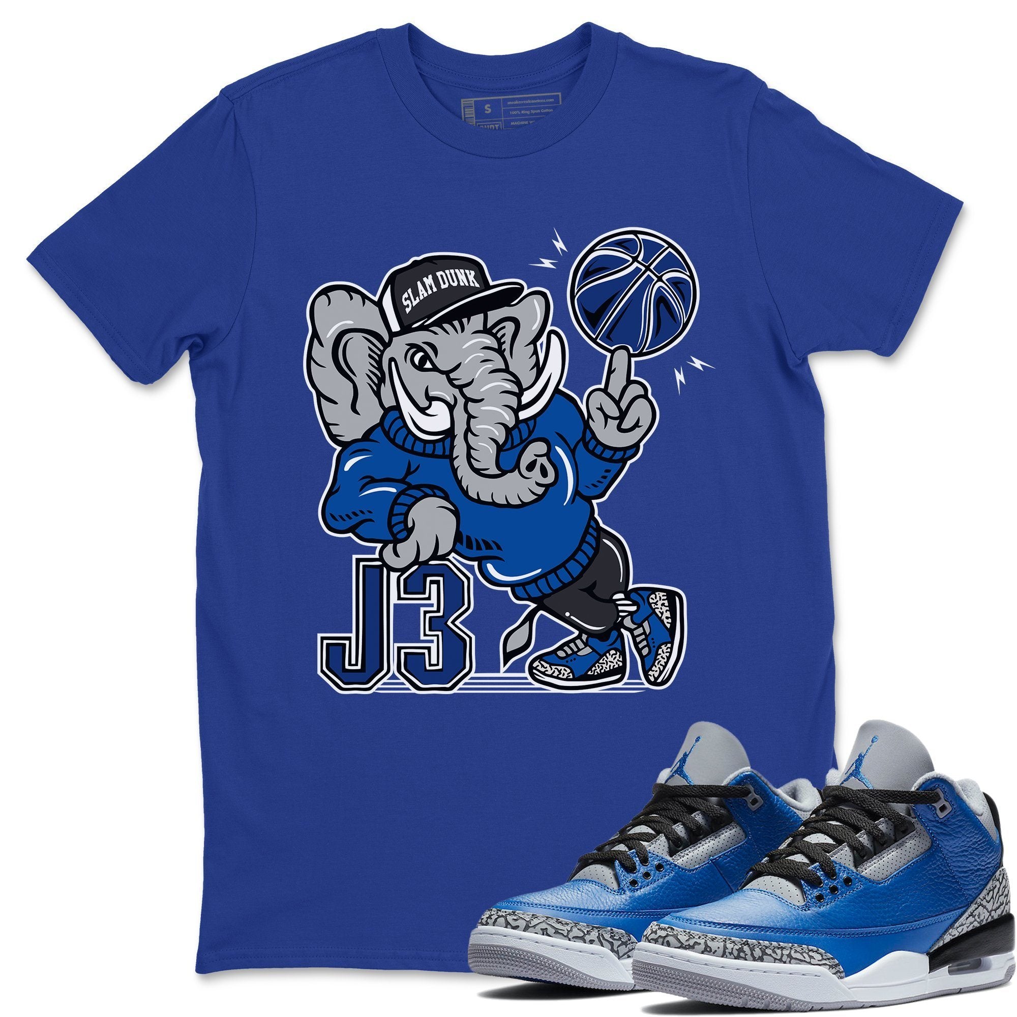 Elephant Unisex Tops - Air Jordan 3 Varsity Royal