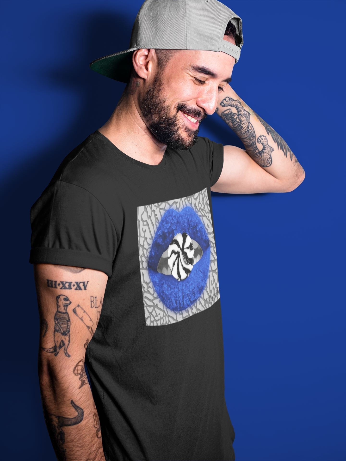 Lips Candy Unisex Tops - Air Jordan 3 Varsity Royal