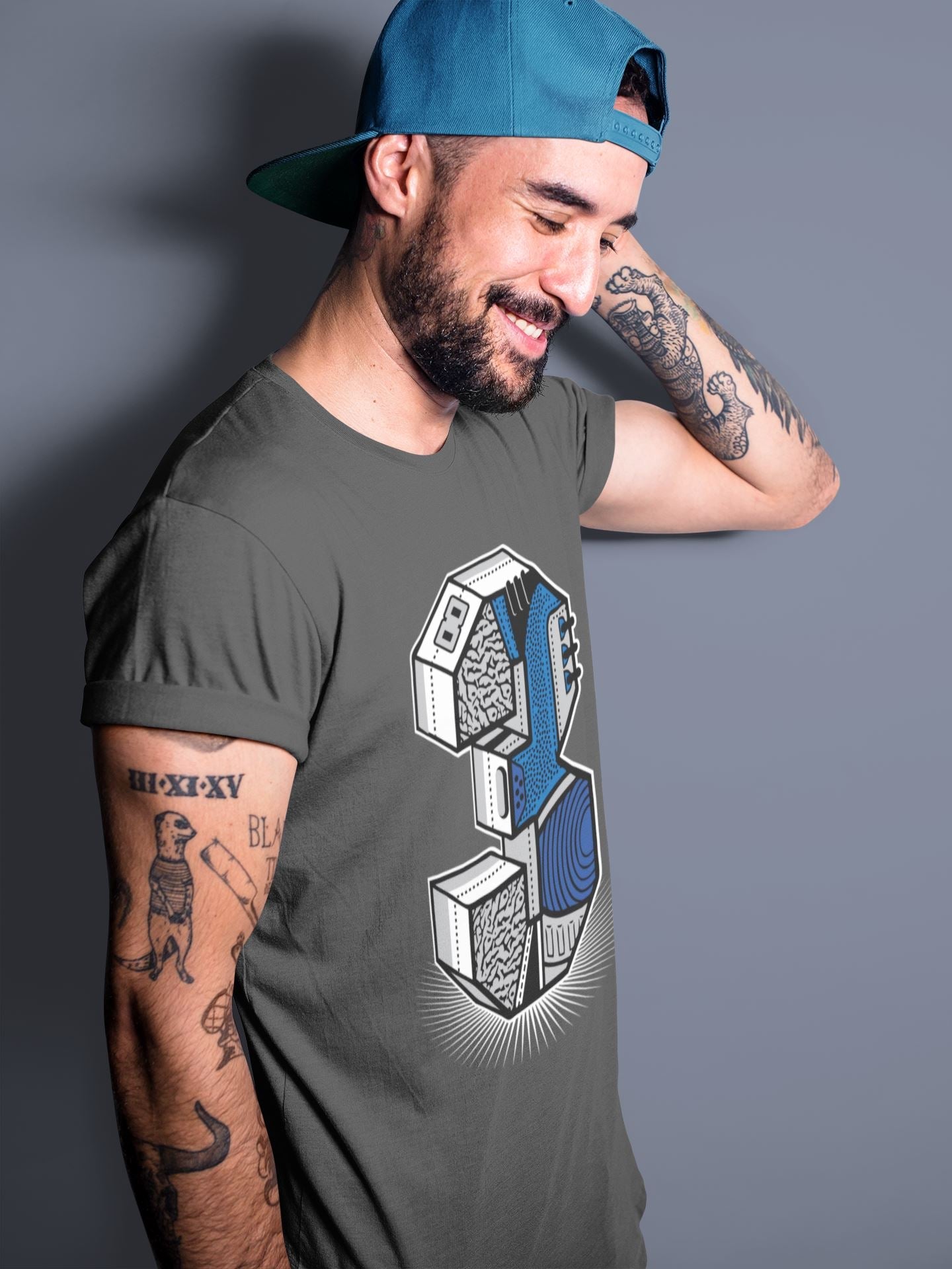 Three Statue Unisex Tops - Air Jordan 3 Varsity Royal