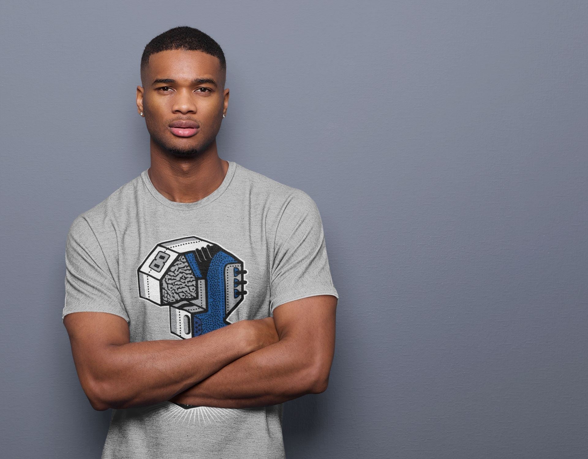 Three Statue Unisex Tops - Air Jordan 3 Varsity Royal