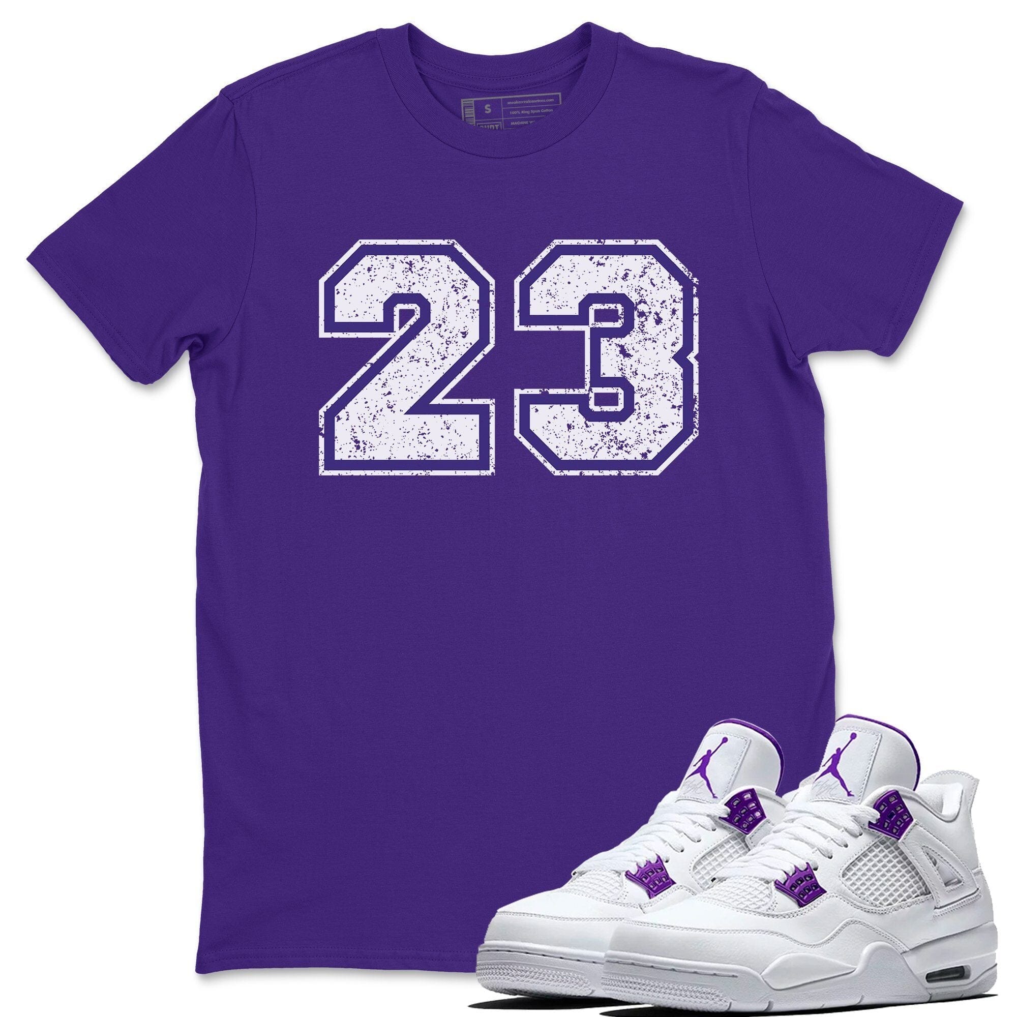 23 Unisex Tops - Air Jordan 4 Court Purple