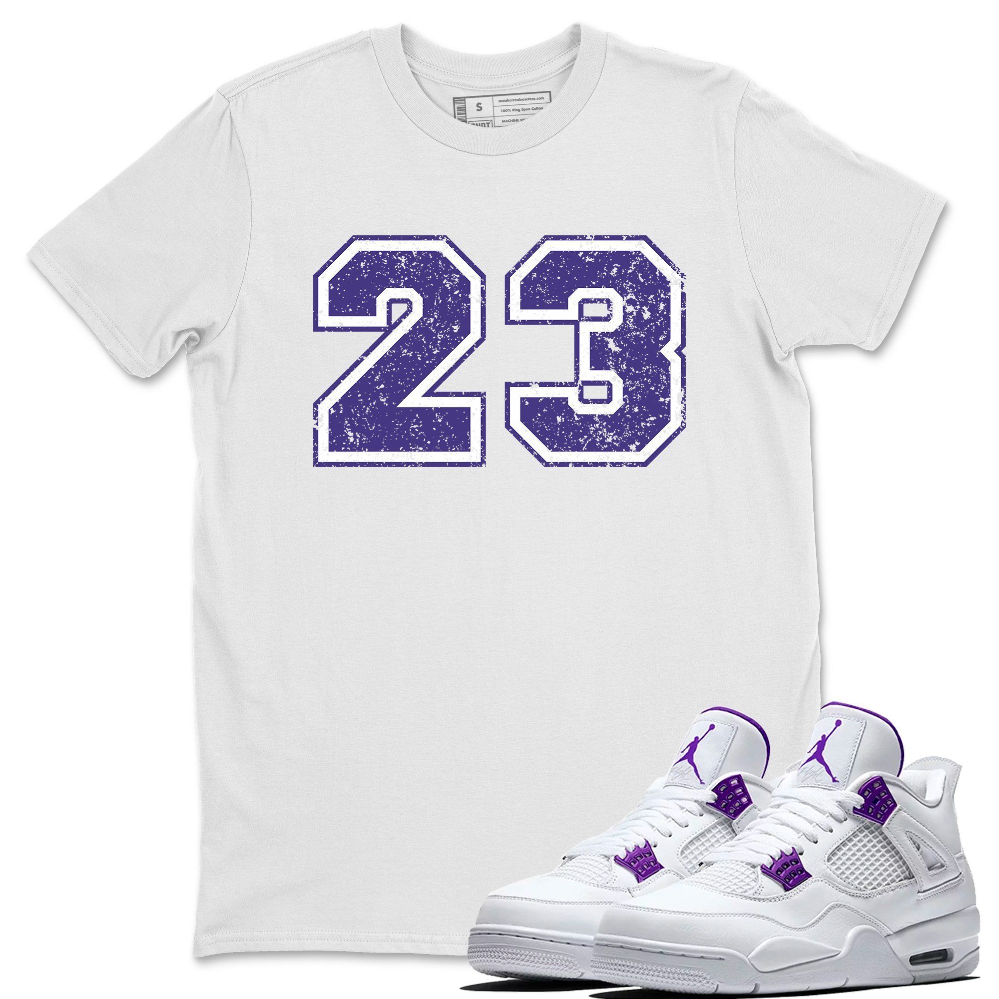 23 Unisex Tops - Air Jordan 4 Court Purple