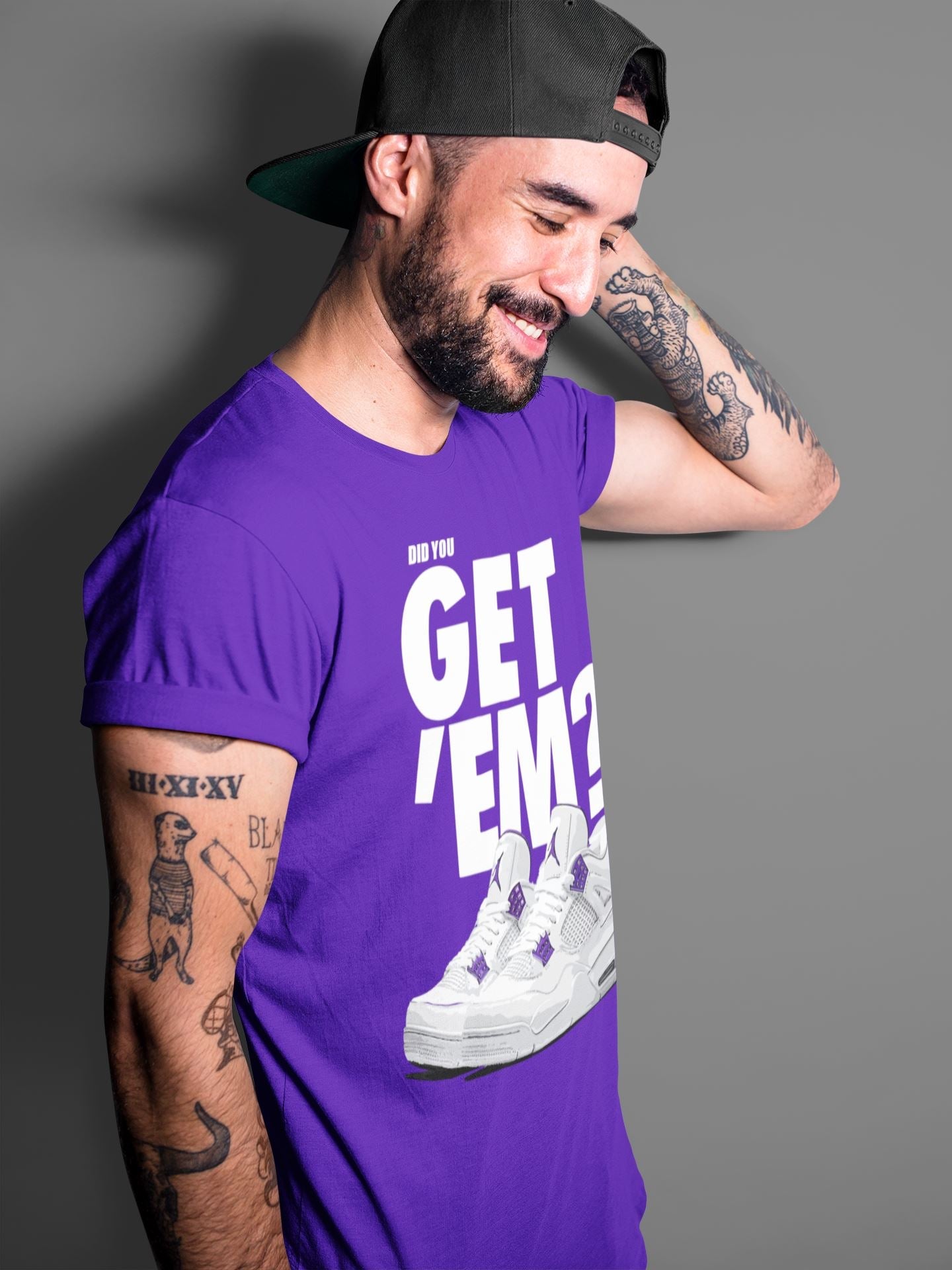 Did You Get 'Em Unisex Tops - Air Jordan 4 Court Purple