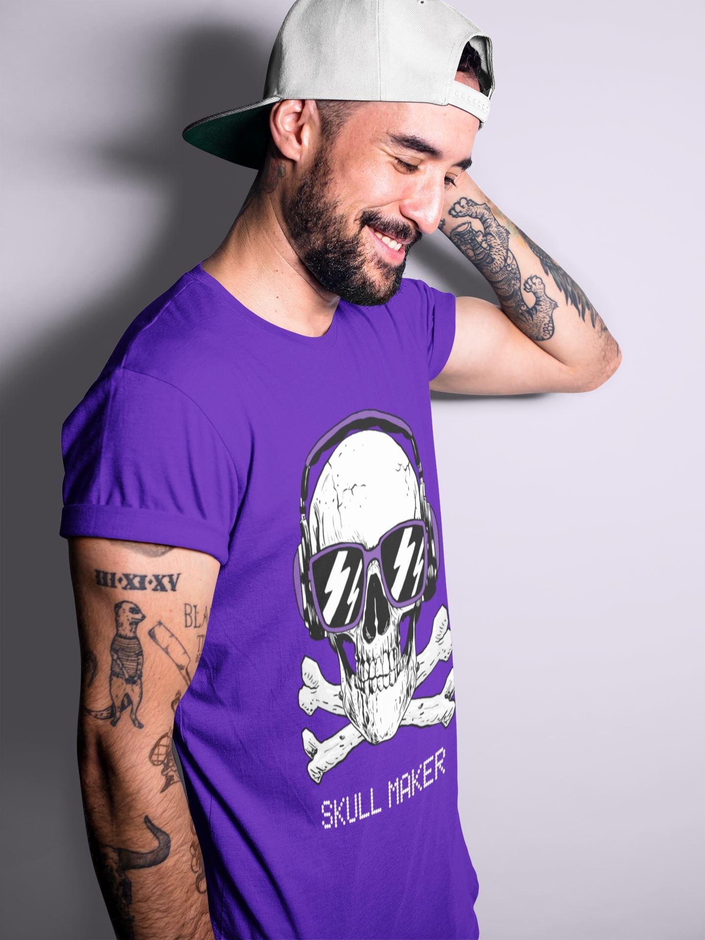 Skull Maker Unisex Tops - Air Jordan 4 Court Purple