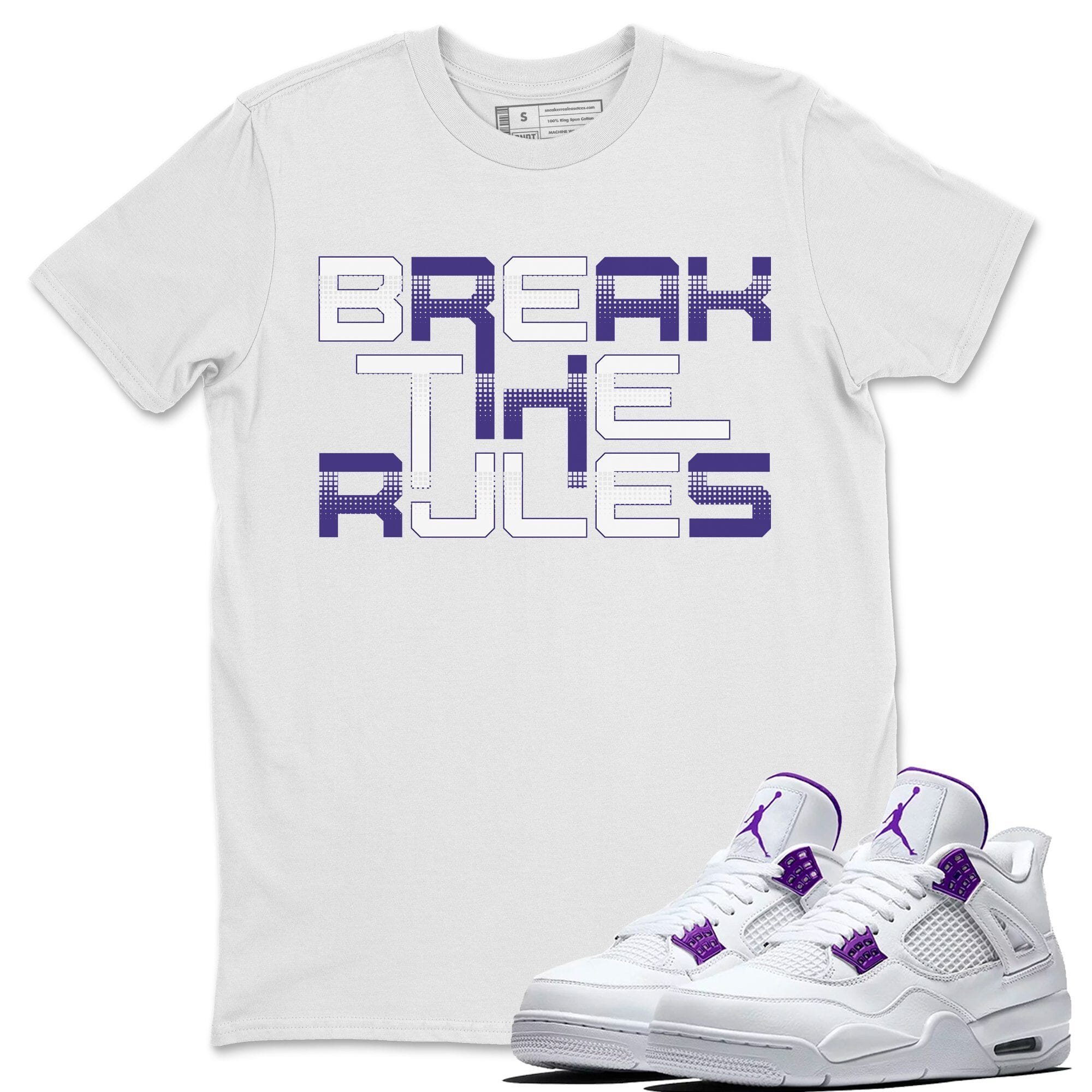Break The Rules Unisex Tops - Air Jordan 4 Court Purple