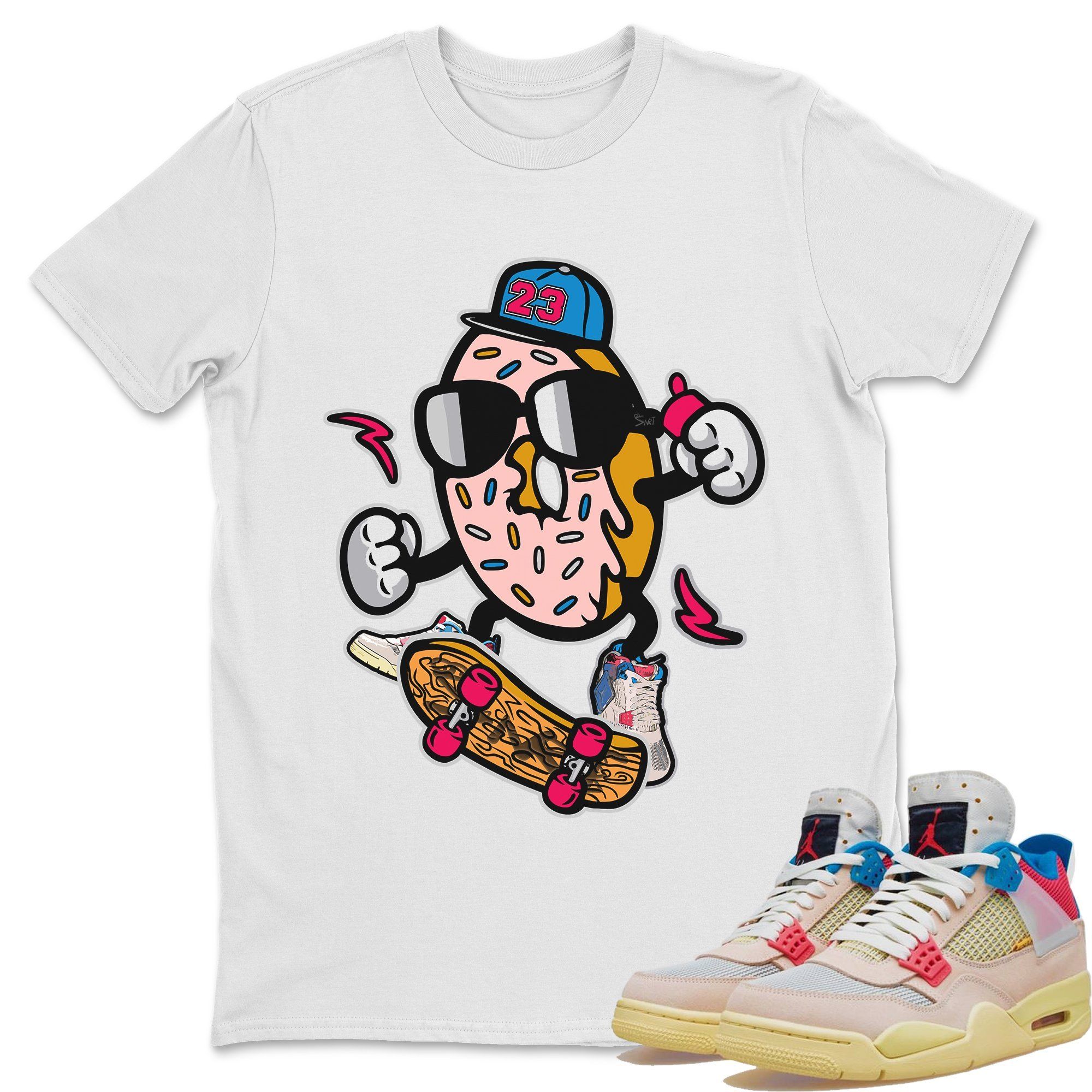 Donut Skater Unisex Tops - Air Jordan 4 Union Guava Ice