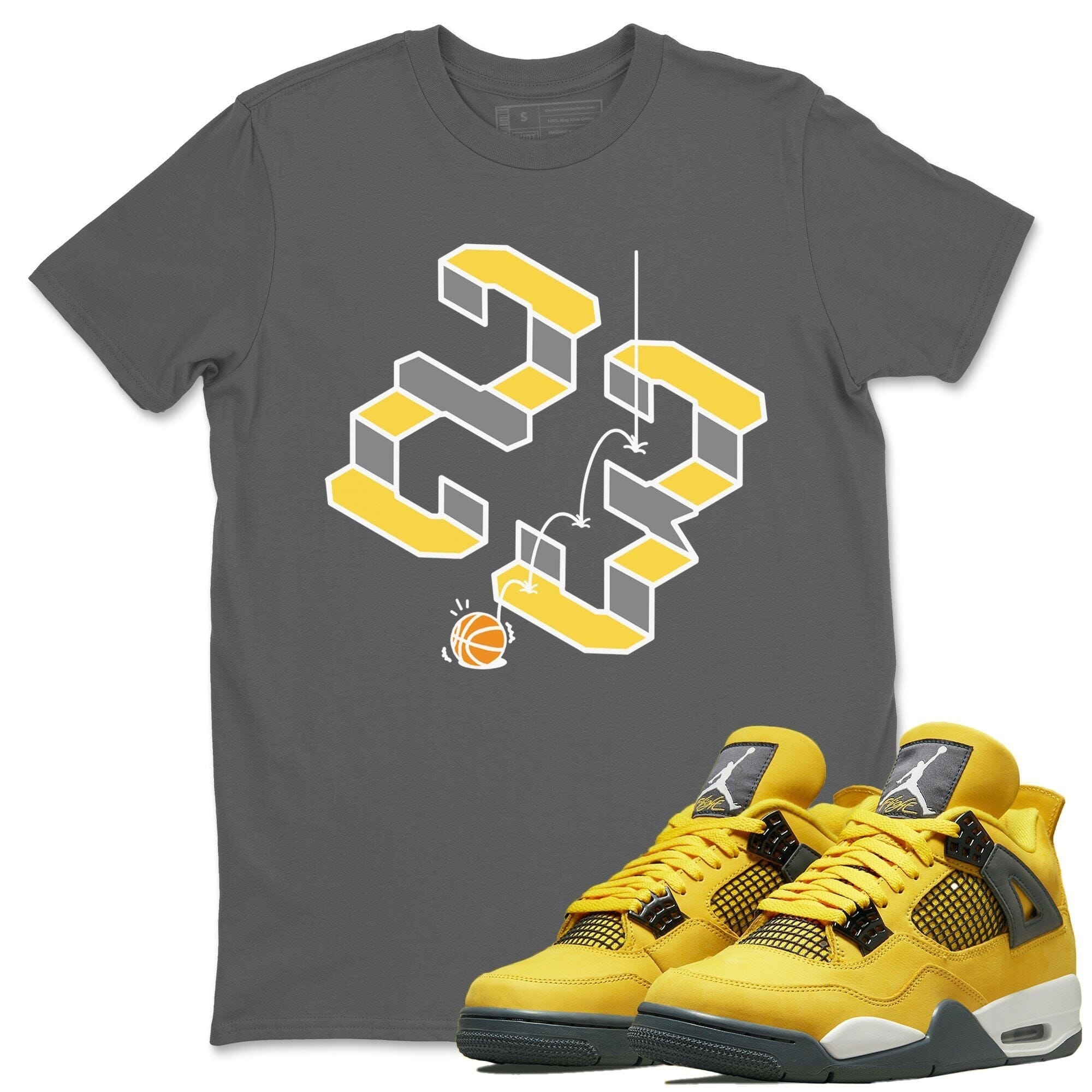 Steps Unisex Tops - Air Jordan 4 Lightning
