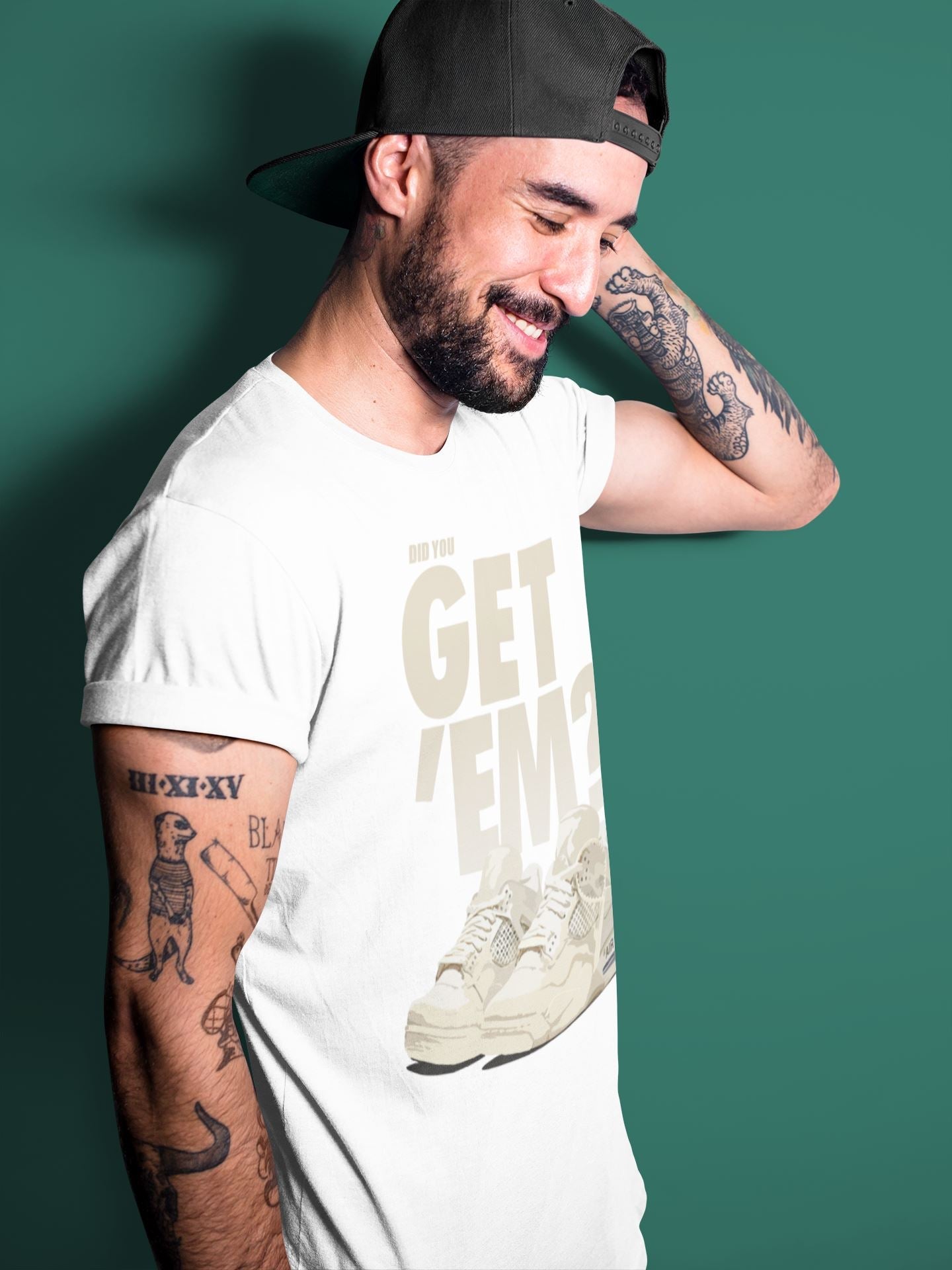 Did You Get 'Em Unisex Tops - Air Jordan 4 OFF-WHITE Sail