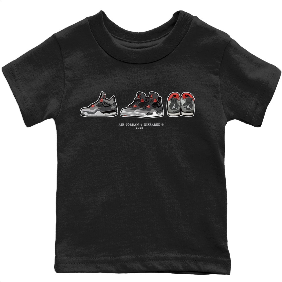 snkmatch Prelude Kids Tops - Air Jordan 4 Infrared