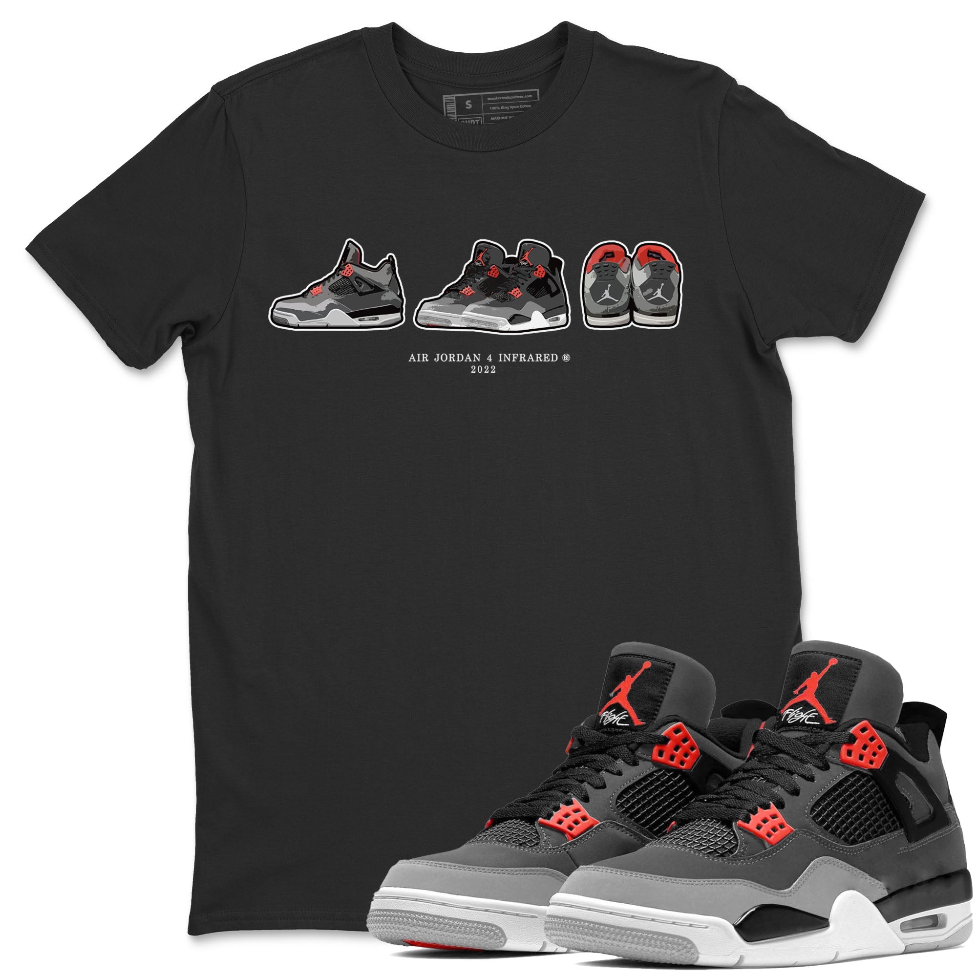 snkmatch Prelude Unisex Tops - Air Jordan 4 Infrared