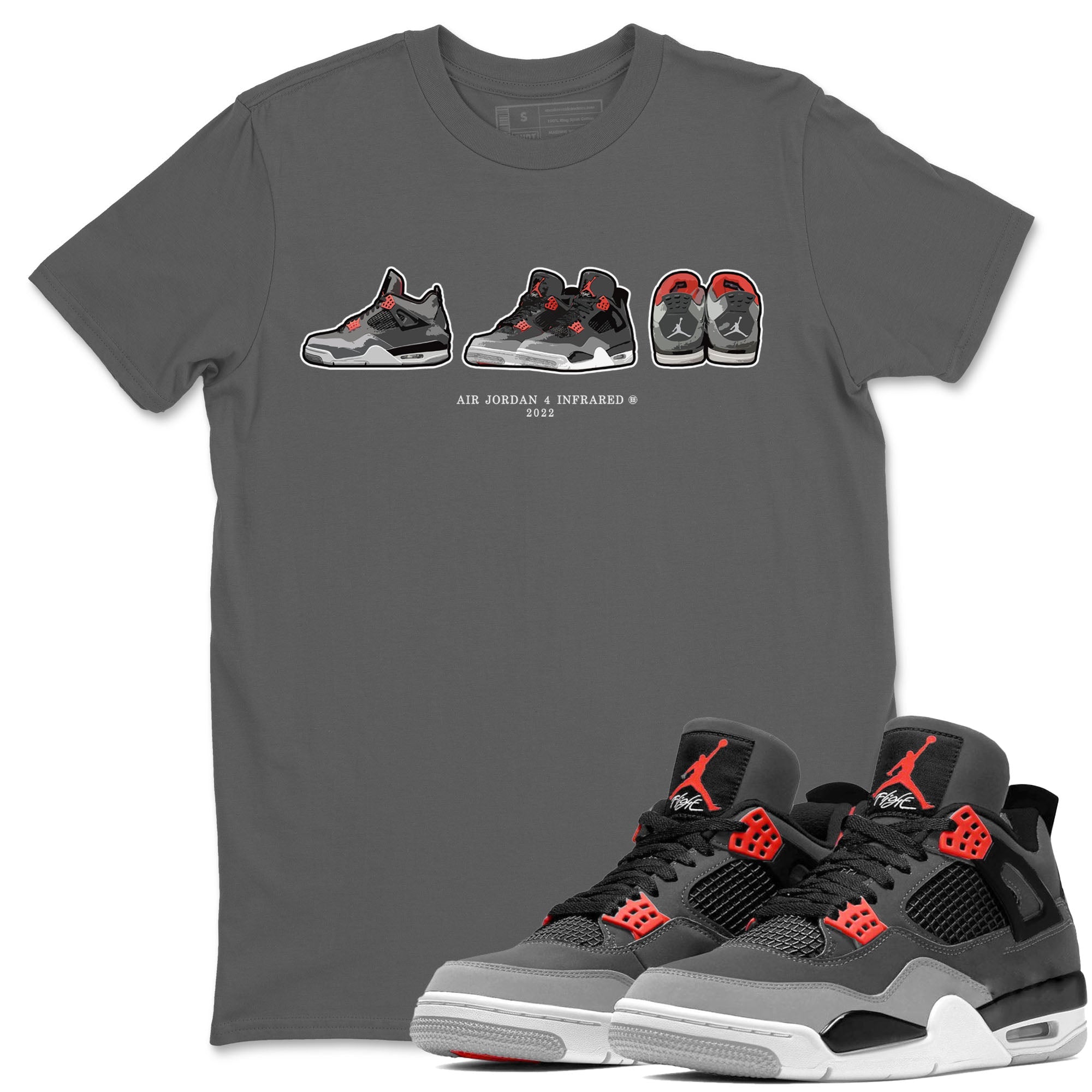 snkmatch Prelude Unisex Tops - Air Jordan 4 Infrared