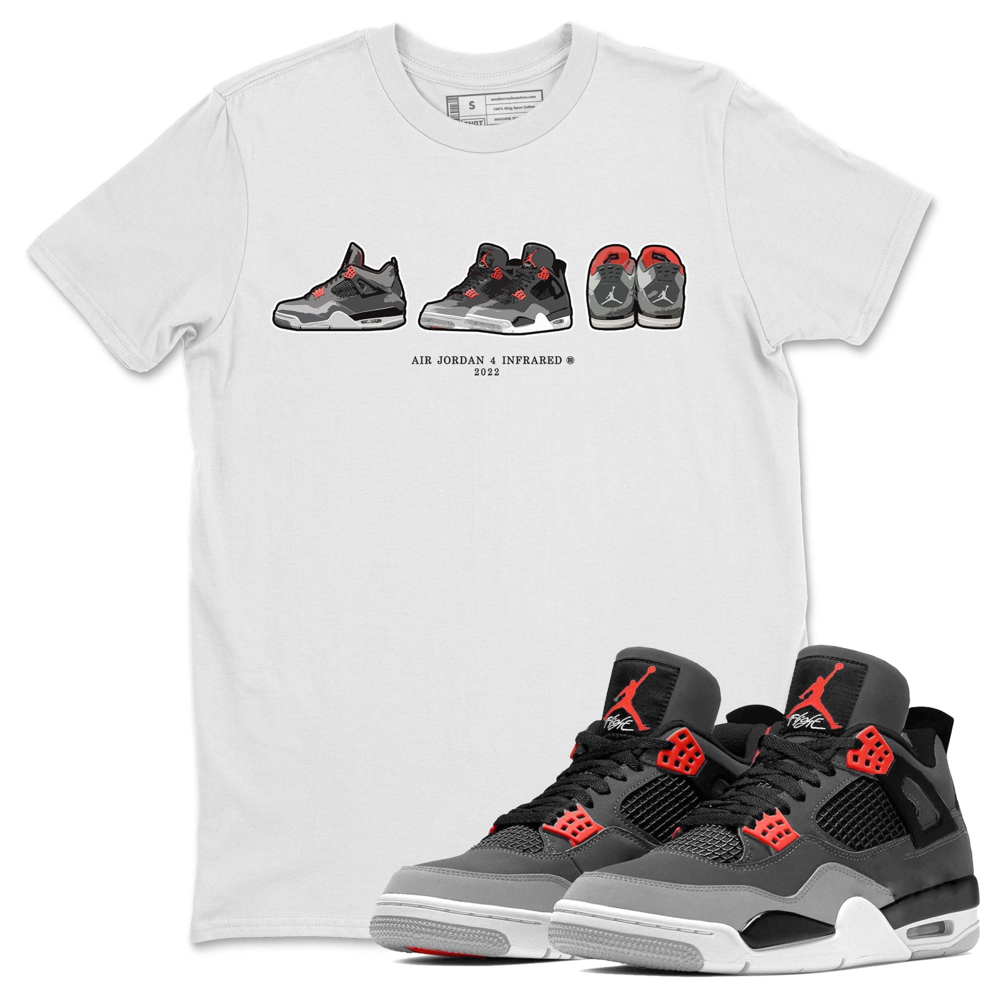 snkmatch Prelude Unisex Tops - Air Jordan 4 Infrared