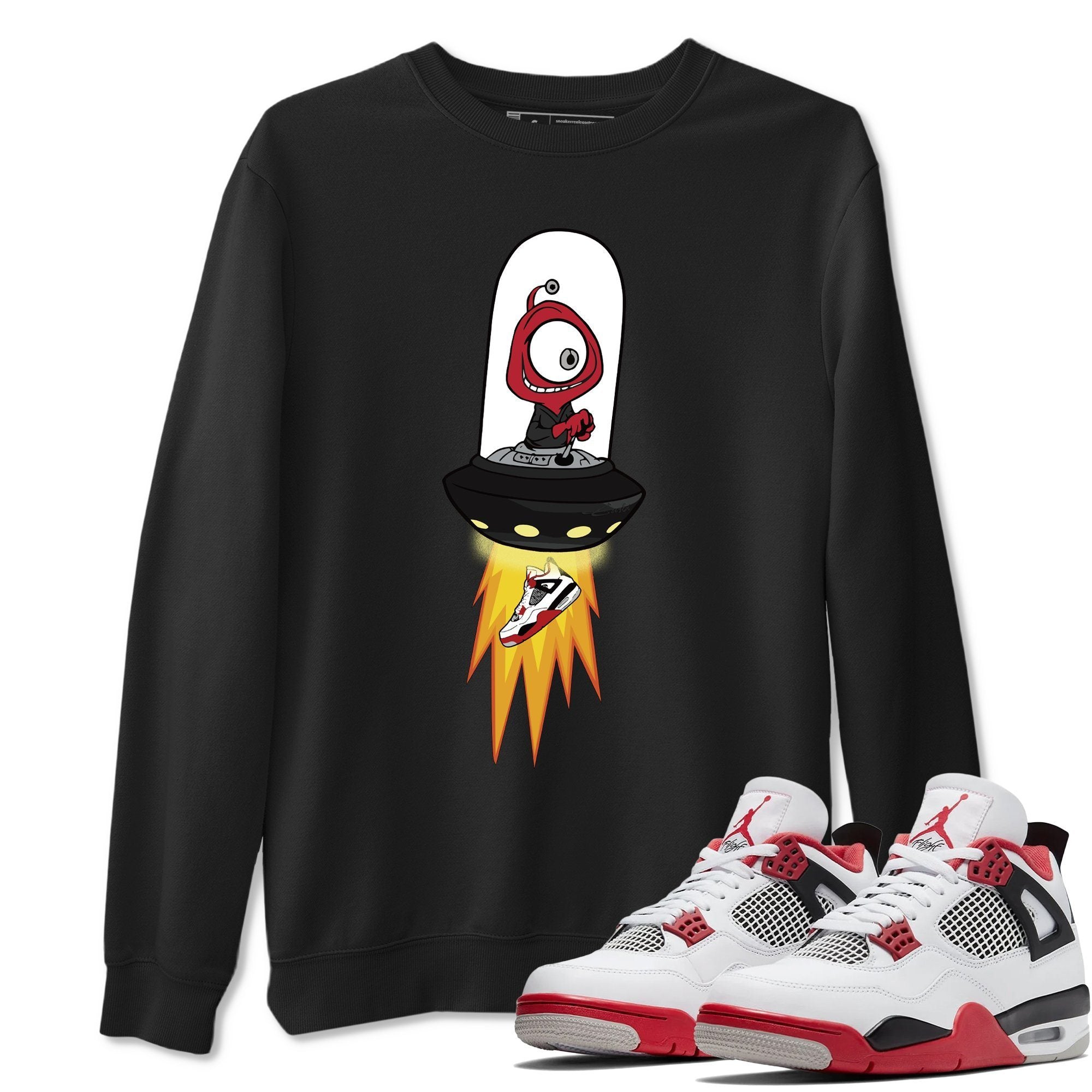 Alien Unisex Tops - Air Jordan 4 Fire Red