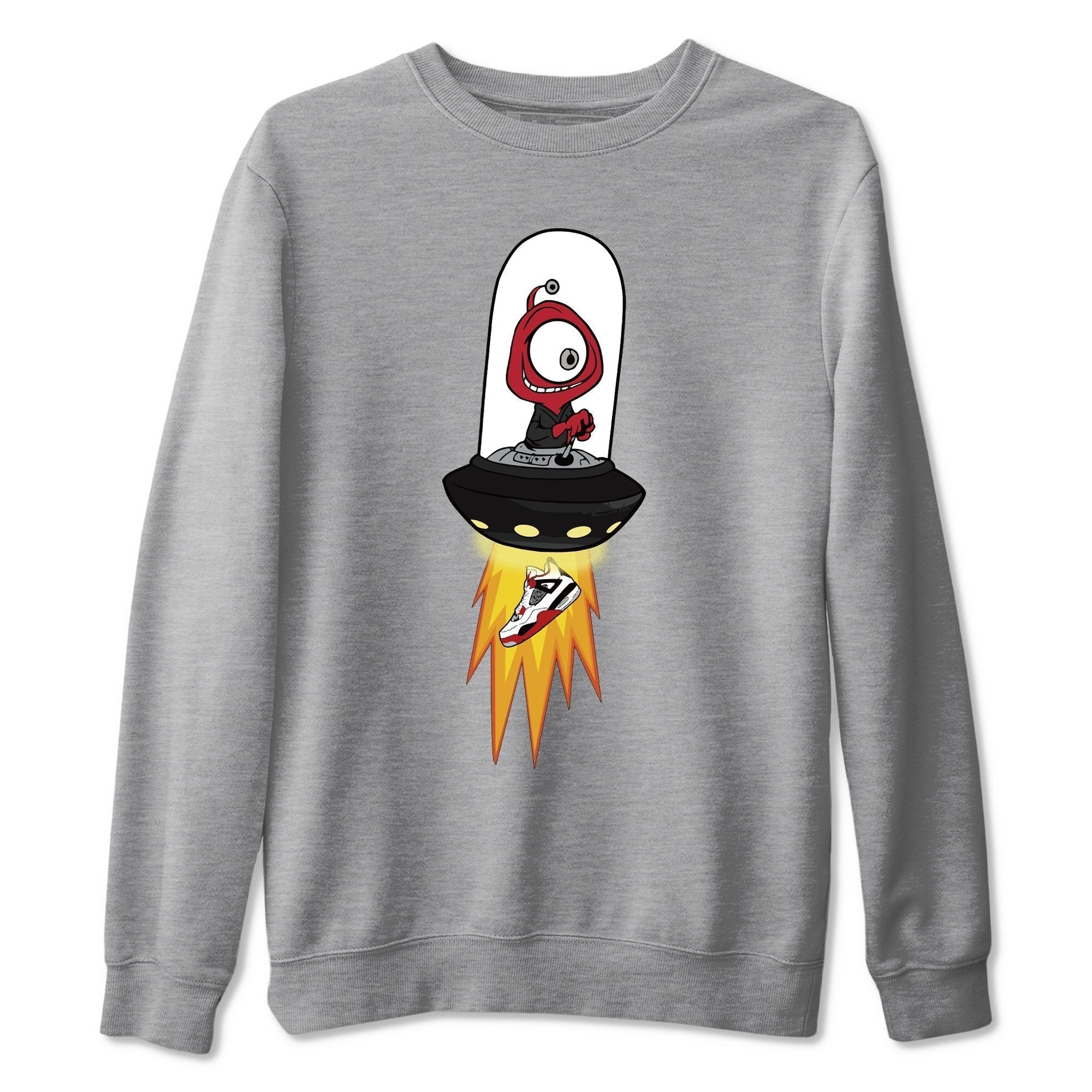 Alien Unisex Tops - Air Jordan 4 Fire Red