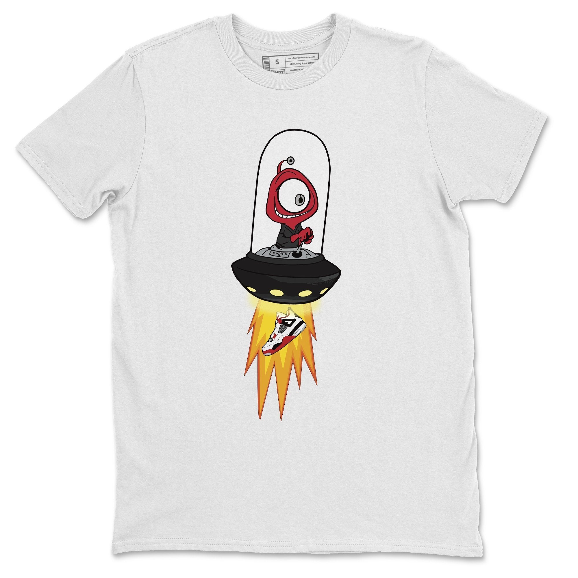 Alien Unisex Tops - Air Jordan 4 Fire Red