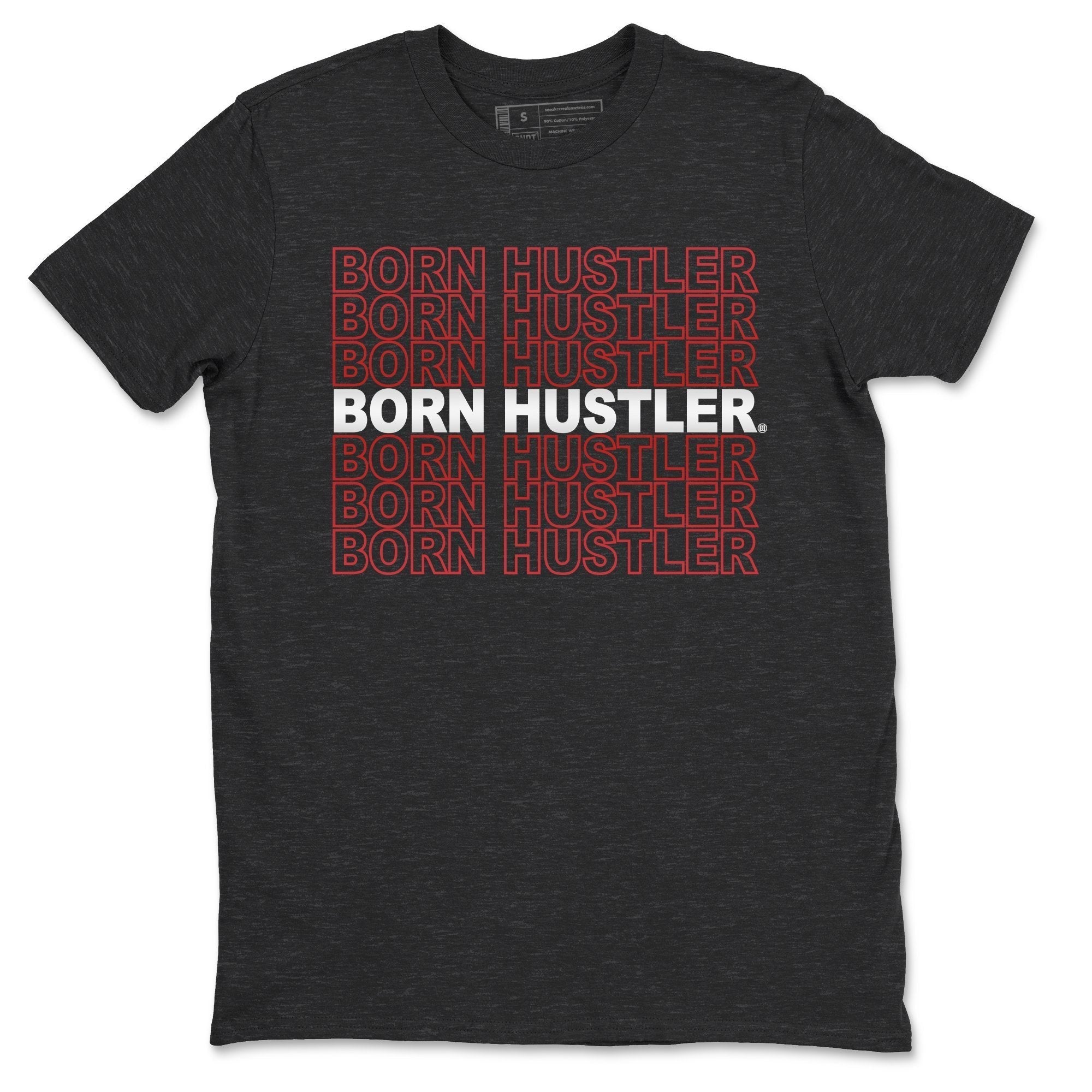 Born Hustler Unisex Tops - Air Jordan 4 Fire Red