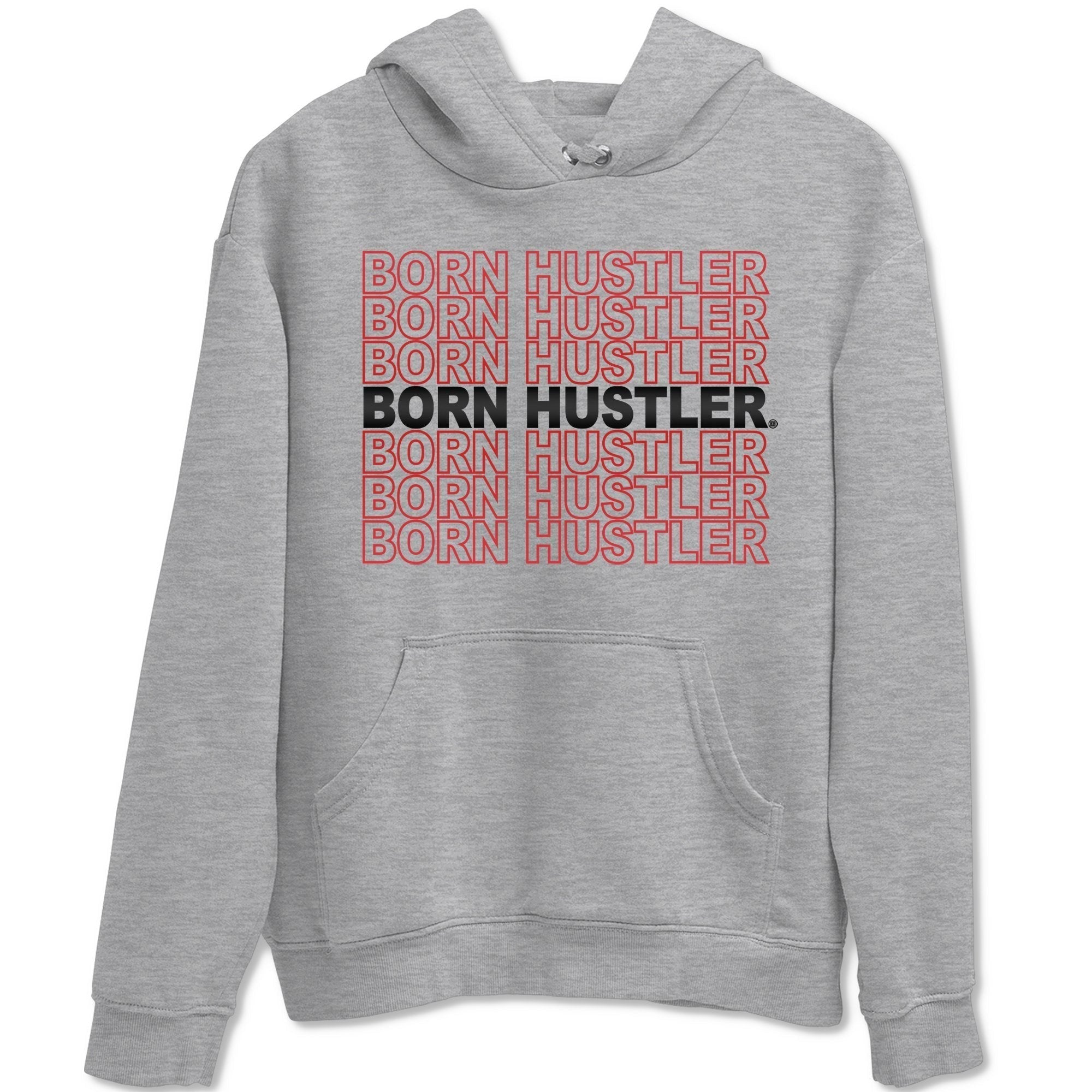 Born Hustler Unisex Tops - Air Jordan 4 Fire Red