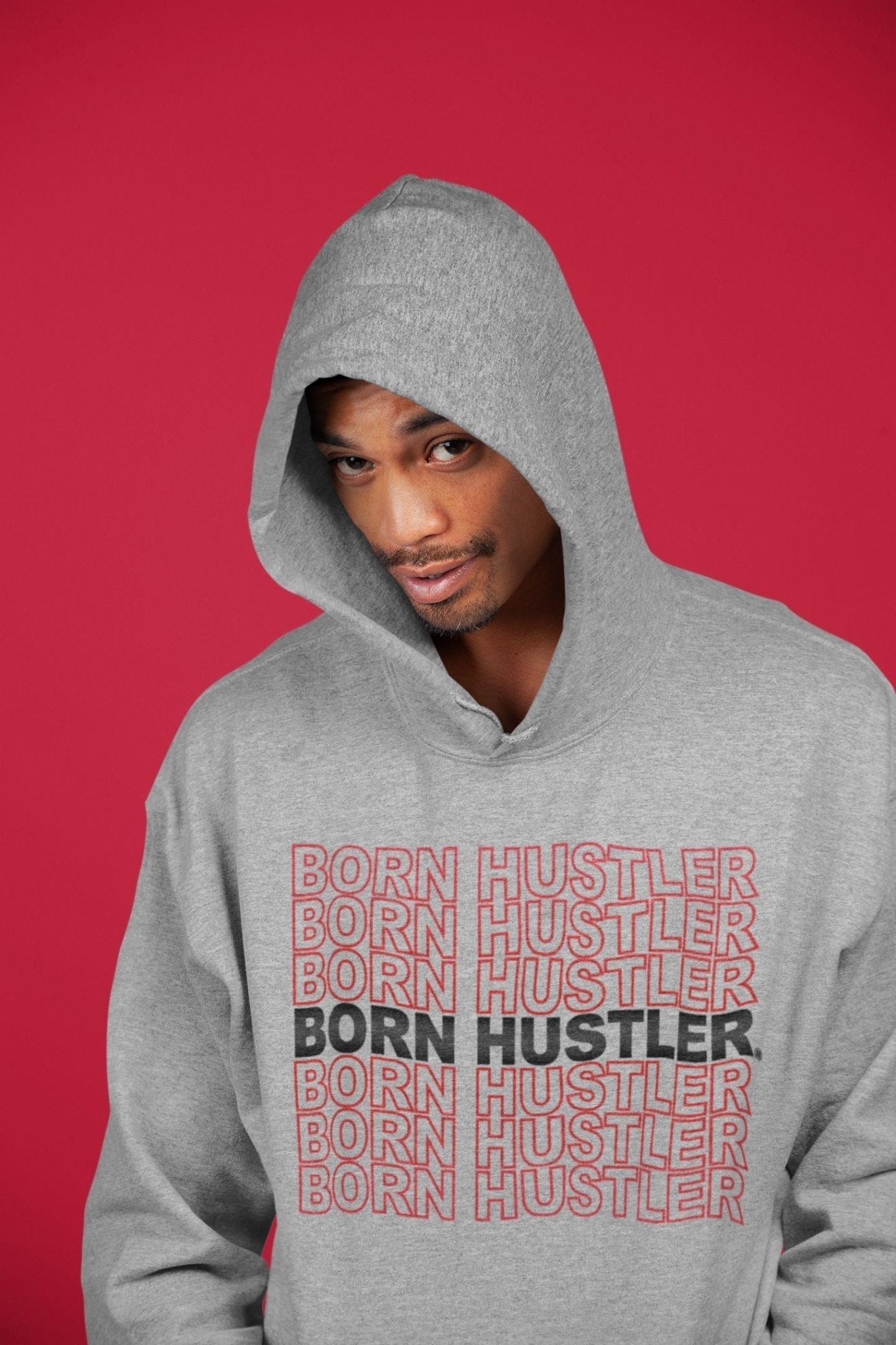 Born Hustler Unisex Tops - Air Jordan 4 Fire Red