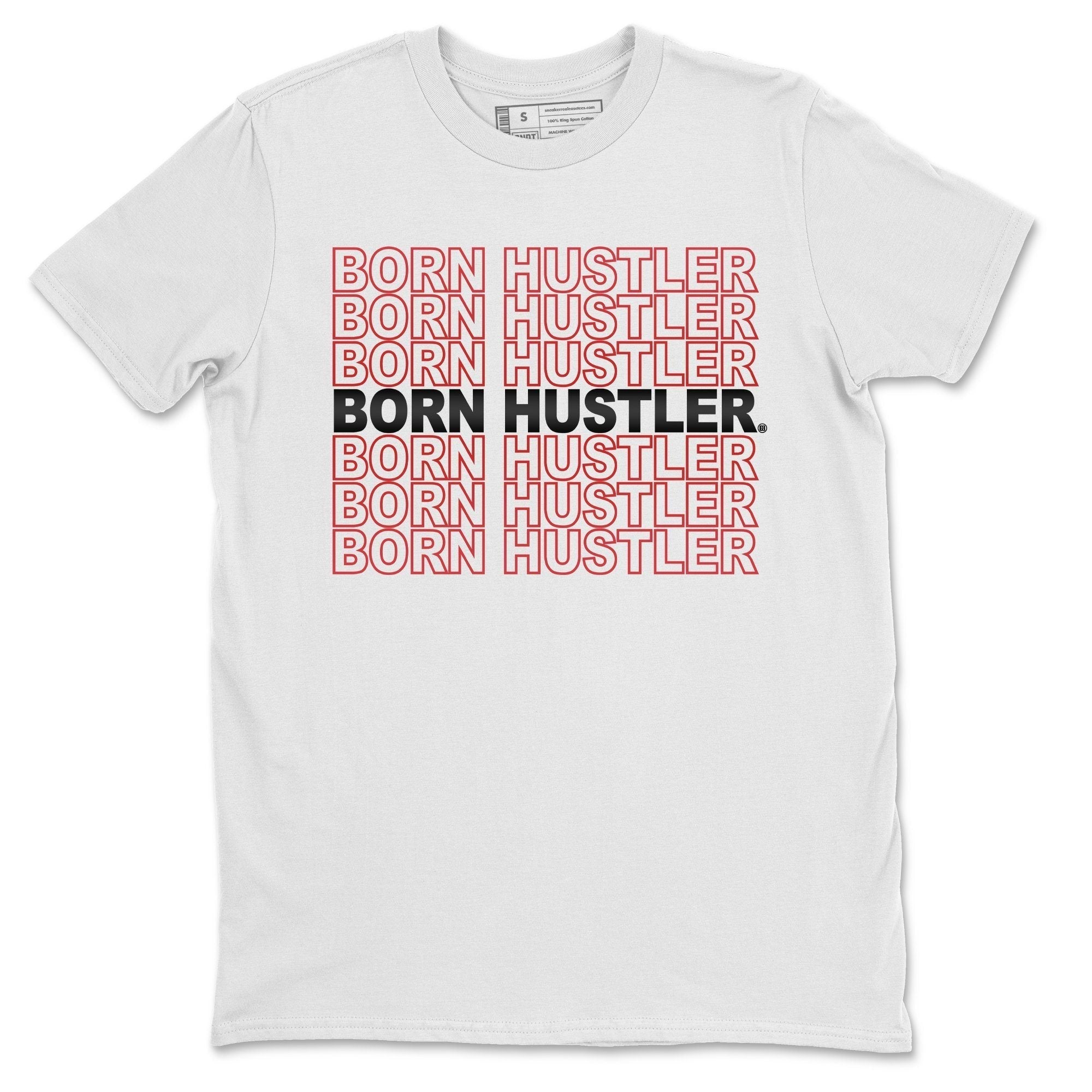 Born Hustler Unisex Tops - Air Jordan 4 Fire Red
