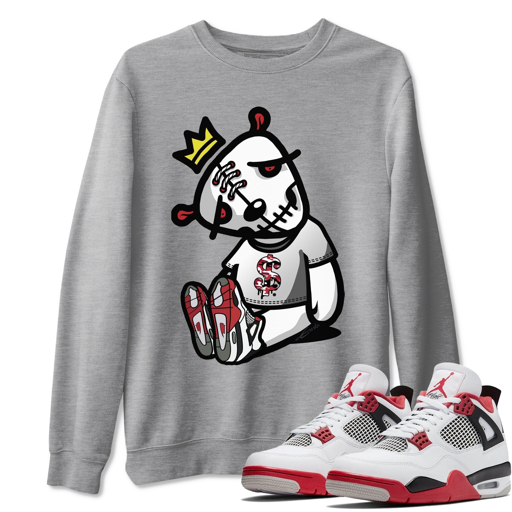 Dead Dolls Unisex Tops - Air Jordan 4 Fire Red