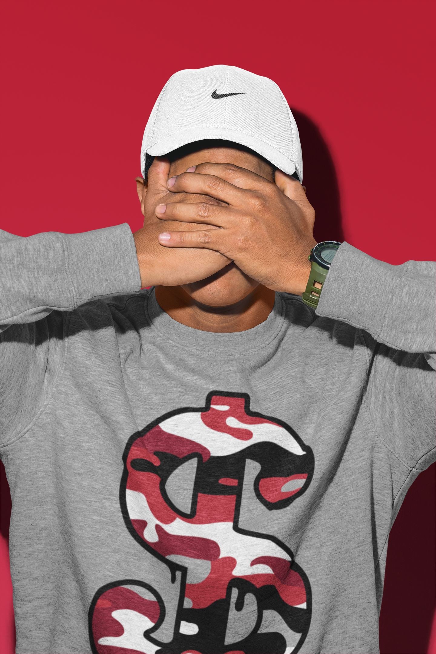 Dollar Camo Unisex Tops - Air Jordan 4 Fire Red