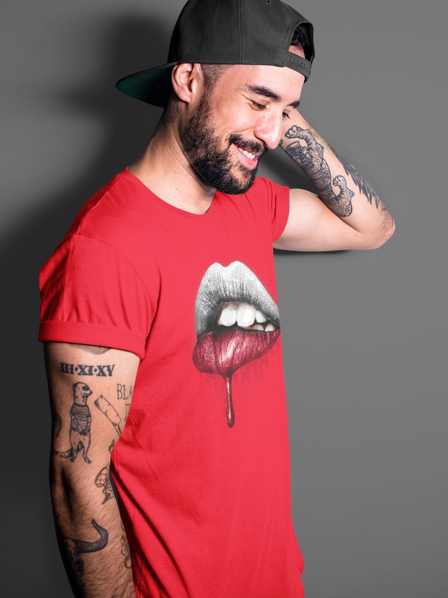 Dripping Lips Unisex Tops - Air Jordan 4 Fire Red