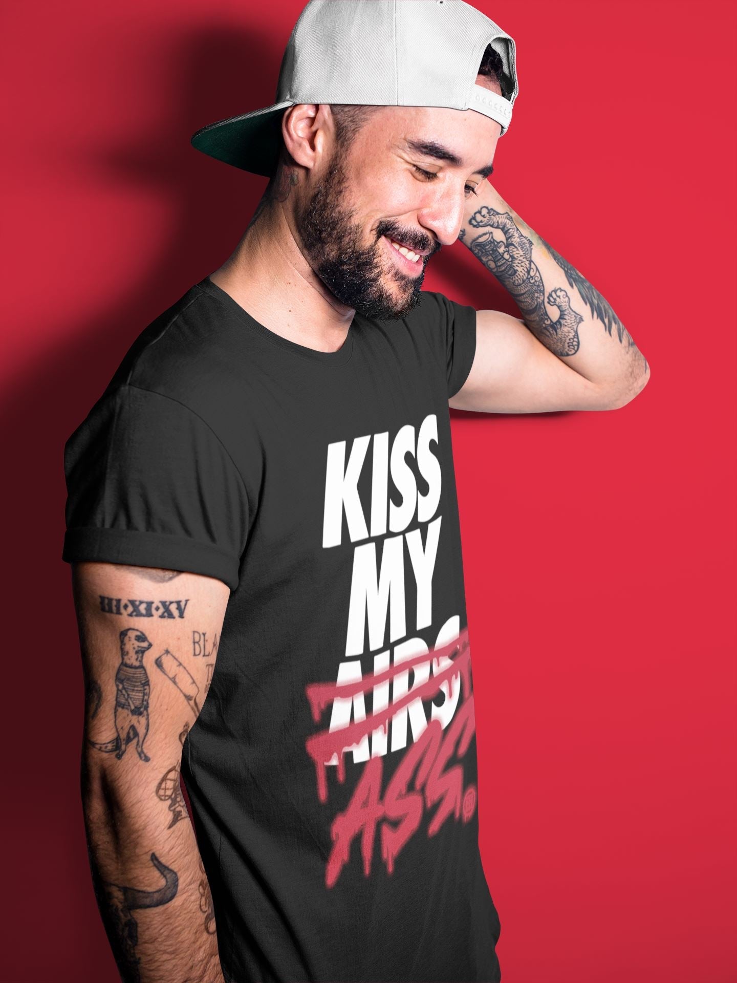Kiss My Ass Unisex Tops - Air Jordan 4 Fire Red