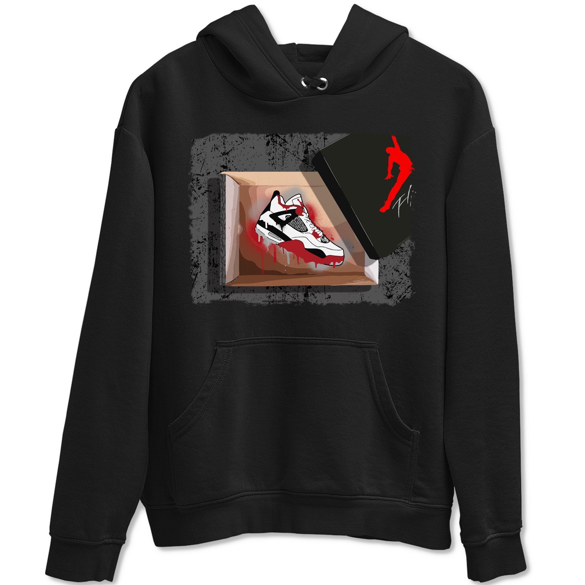 New Kicks Unisex Tops - Air Jordan 4 Fire Red