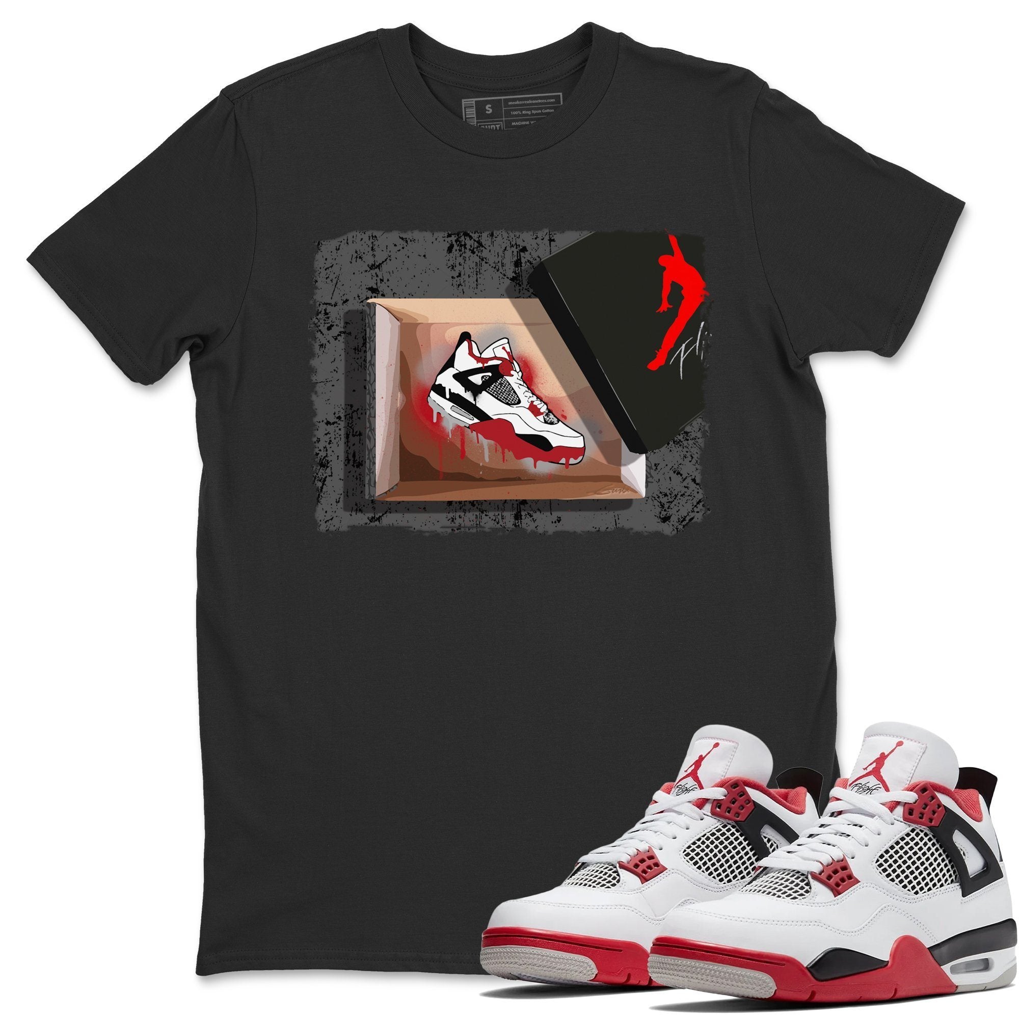 New Kicks Unisex Tops - Air Jordan 4 Fire Red