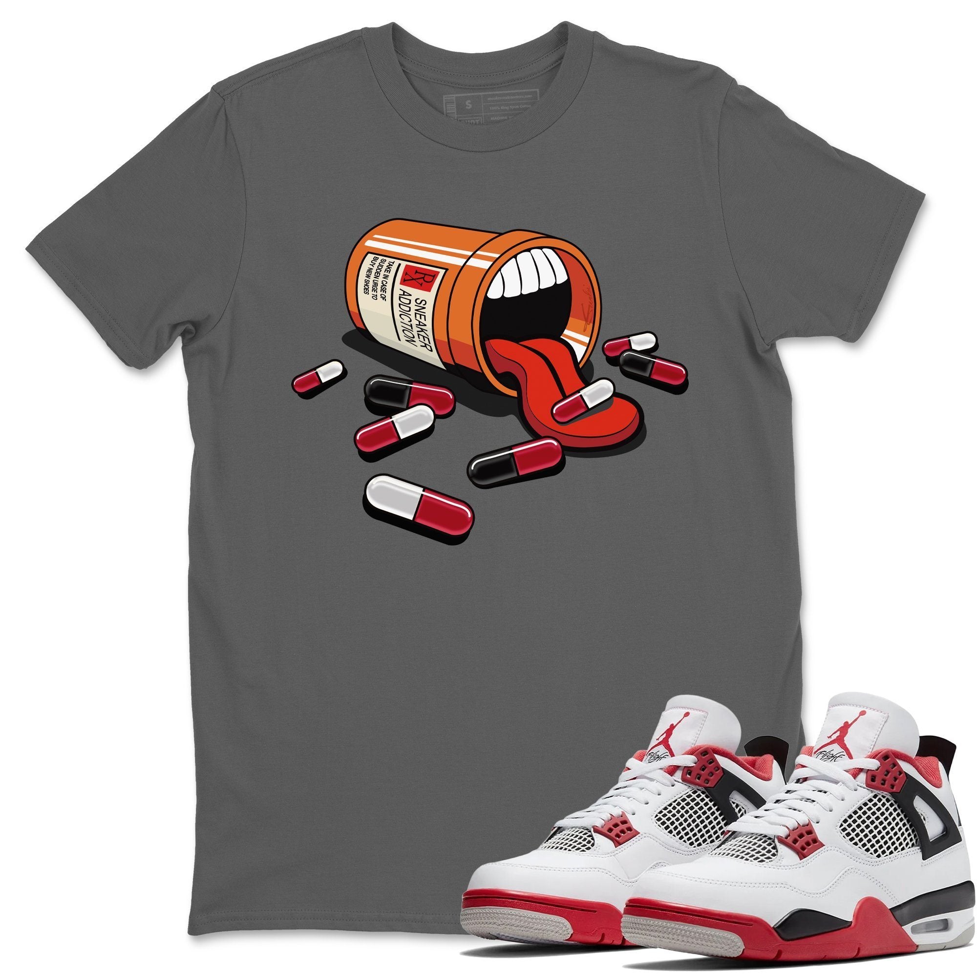 snkmatch Addiction Unisex Tops - Air Jordan 4 Fire Red