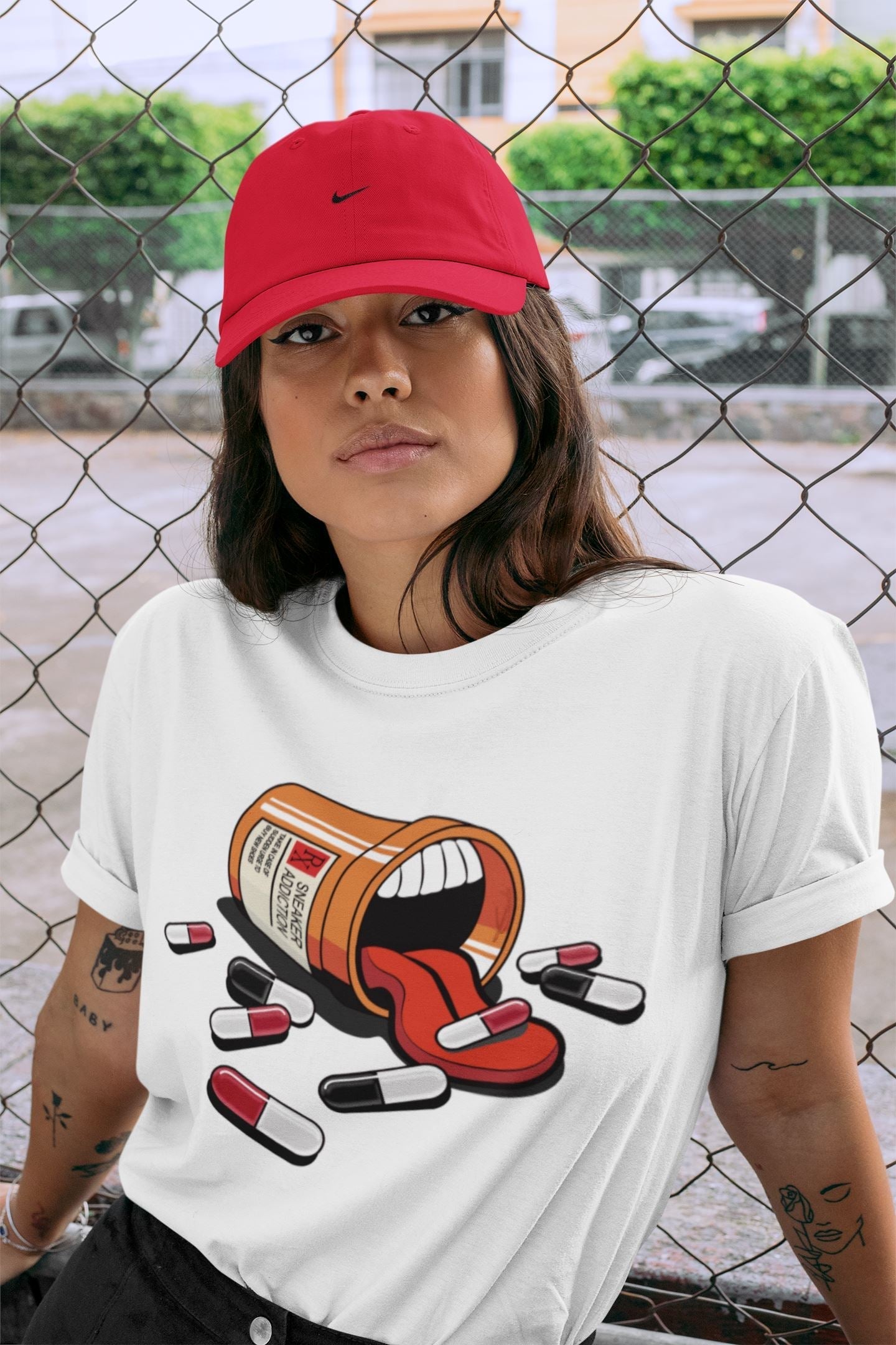 snkmatch Addiction Unisex Tops - Air Jordan 4 Fire Red