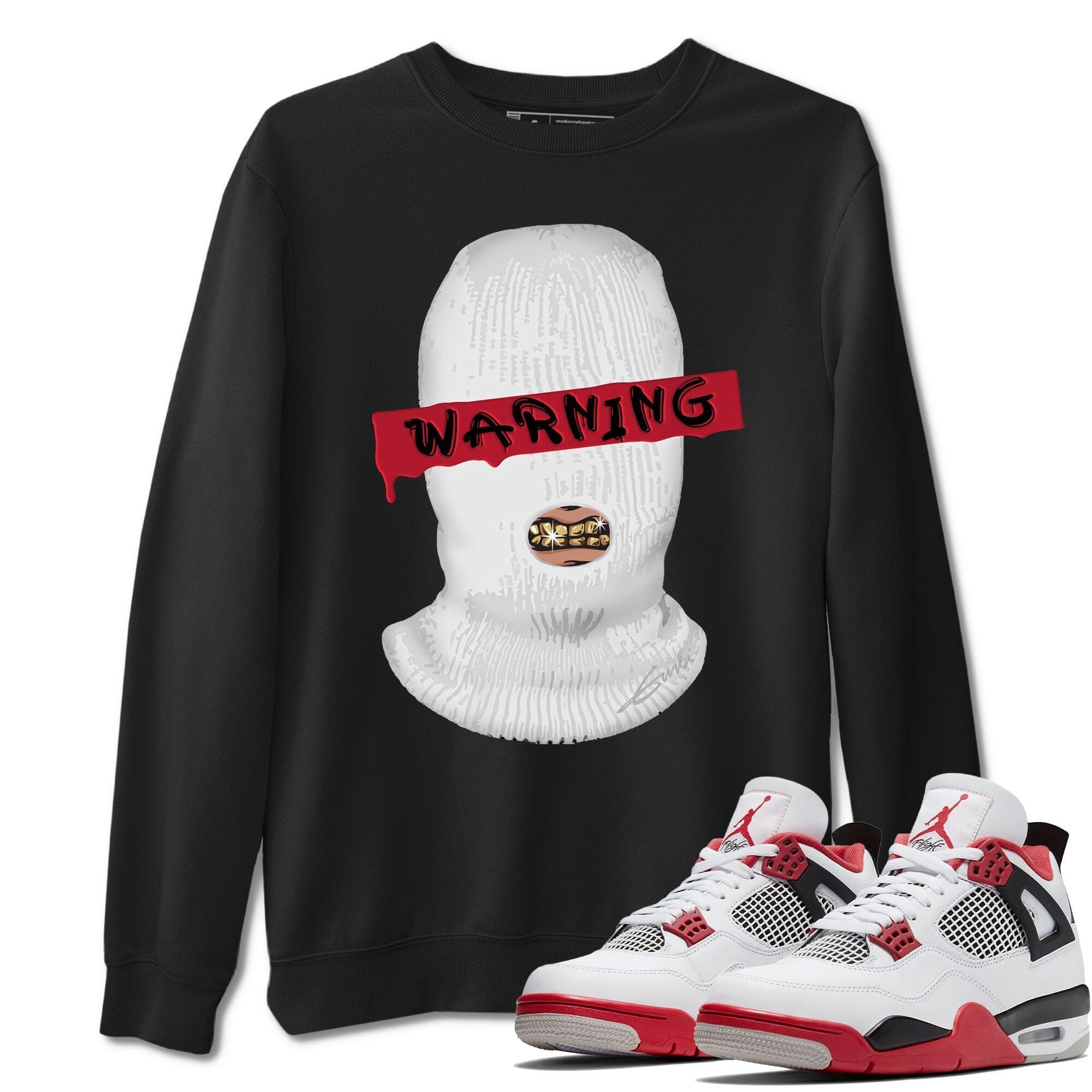 Warning Unisex Tops - Air Jordan 4 Fire Red