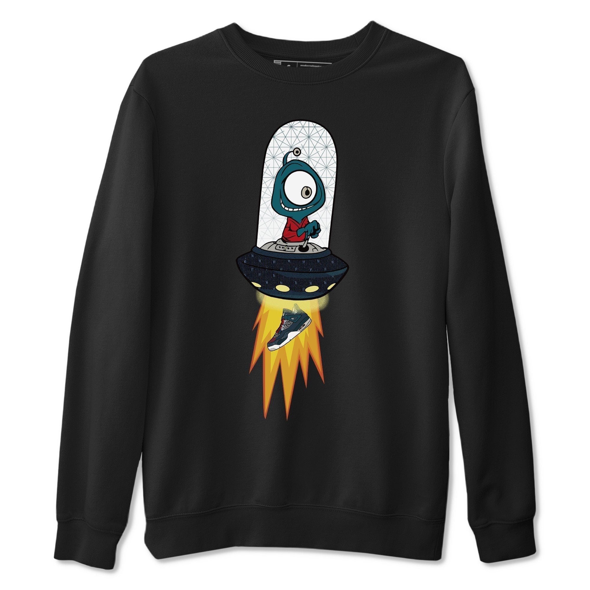 Alien Unisex Tops - Air Jordan 4 Deep Ocean