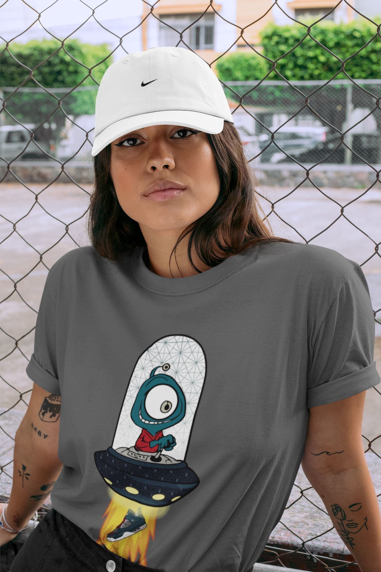 Alien Unisex Tops - Air Jordan 4 Deep Ocean