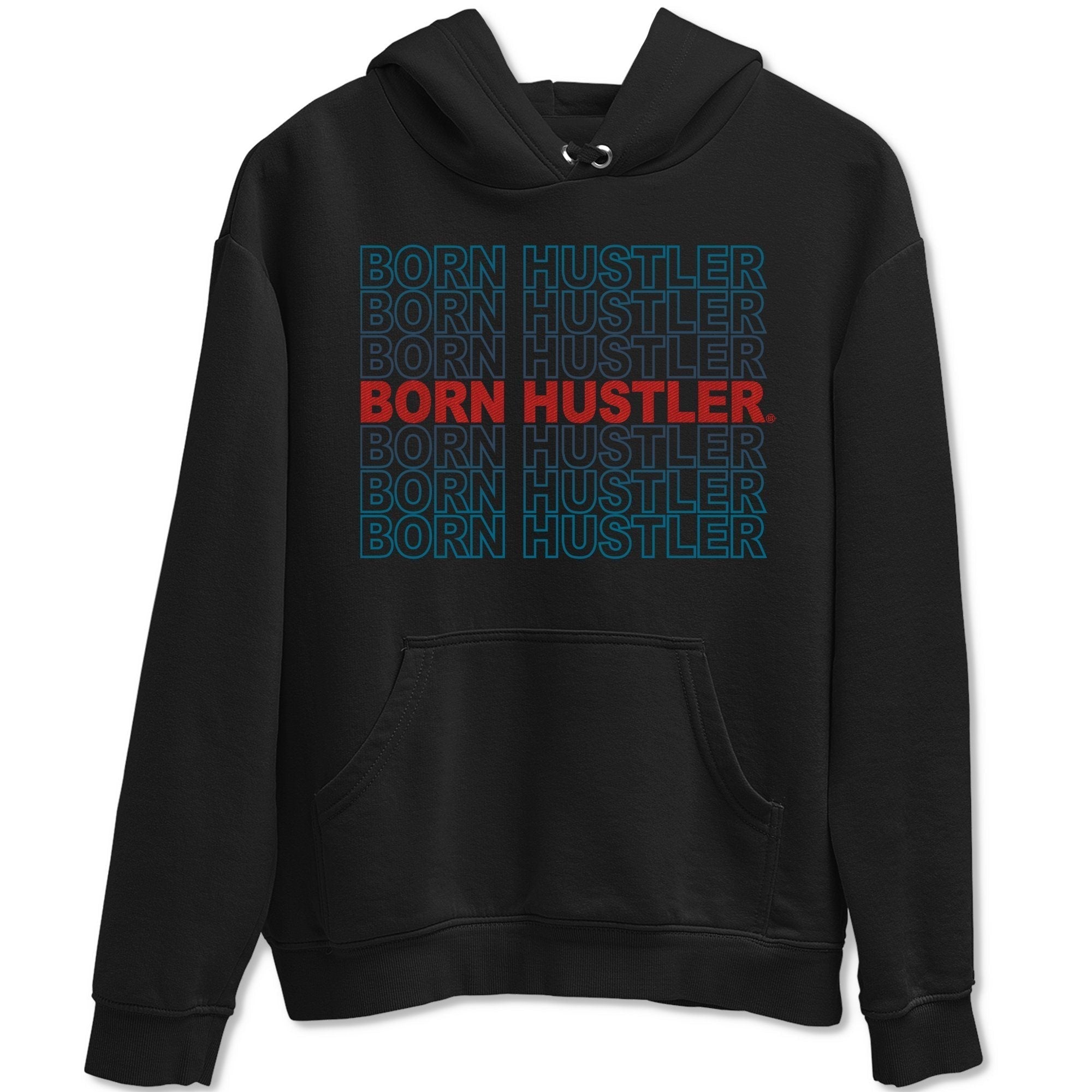 Born Hustler Unisex Tops - Air Jordan 4 Deep Ocean