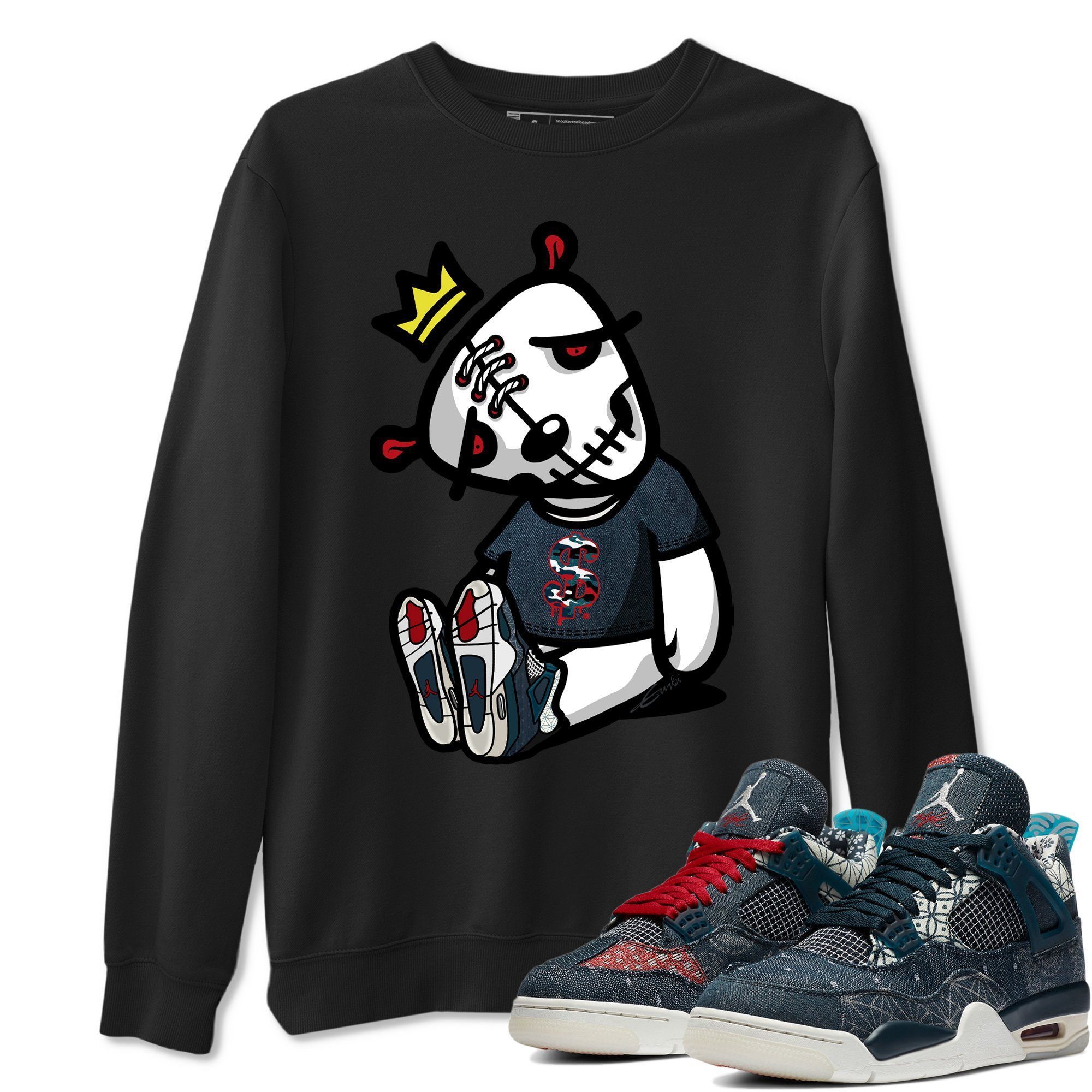 Dead Dolls Unisex Tops - Air Jordan 4 Deep Ocean