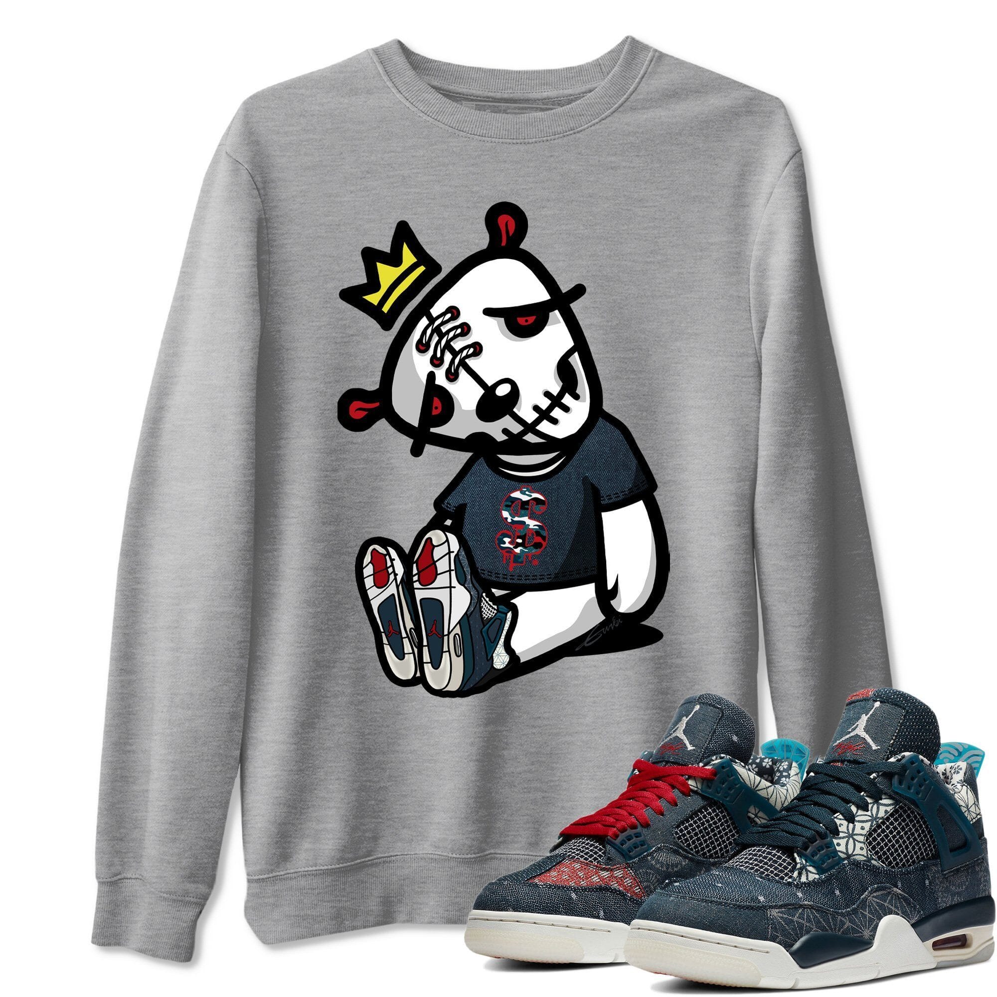 Dead Dolls Unisex Tops - Air Jordan 4 Deep Ocean