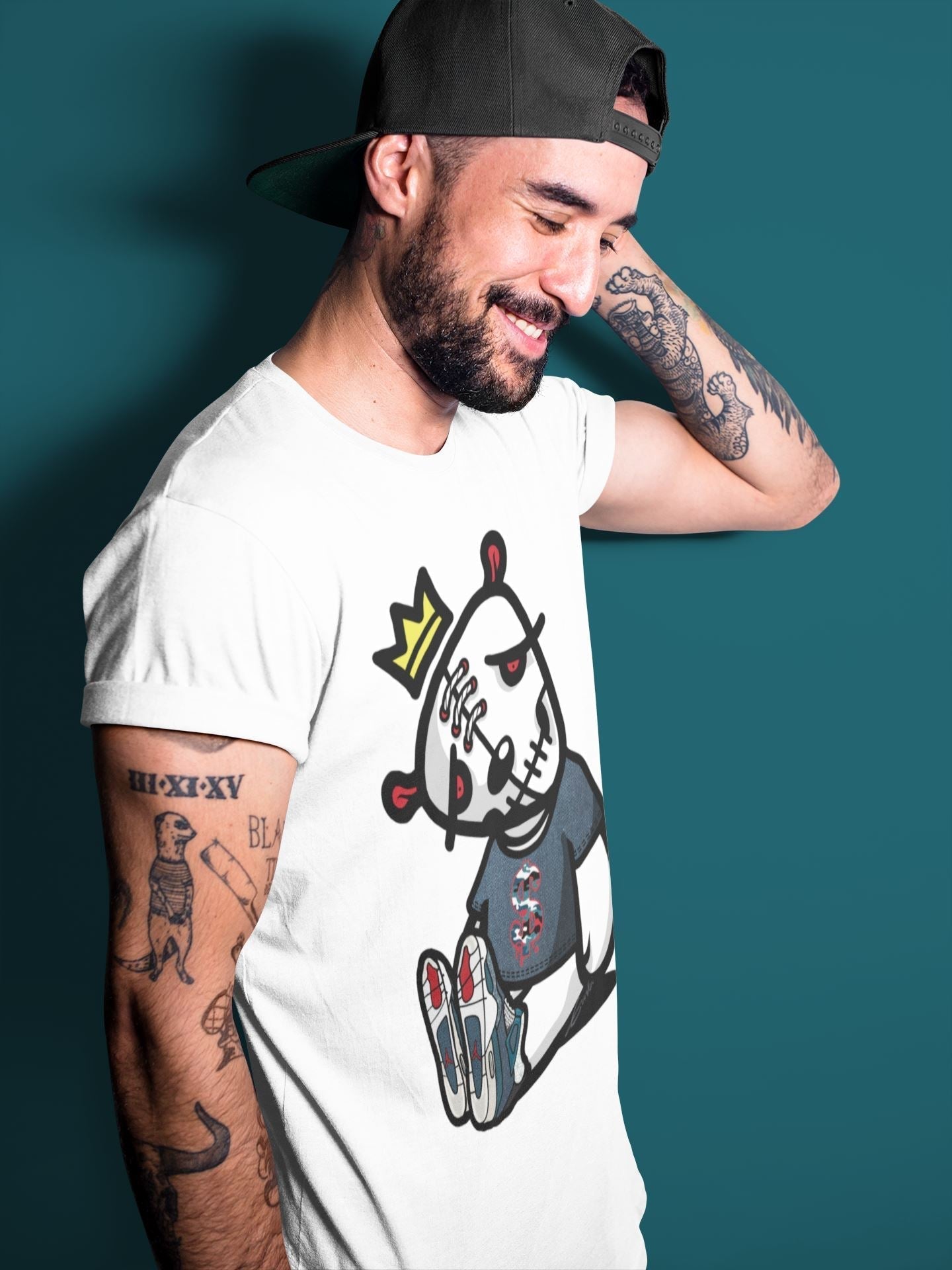 Dead Dolls Unisex Tops - Air Jordan 4 Deep Ocean