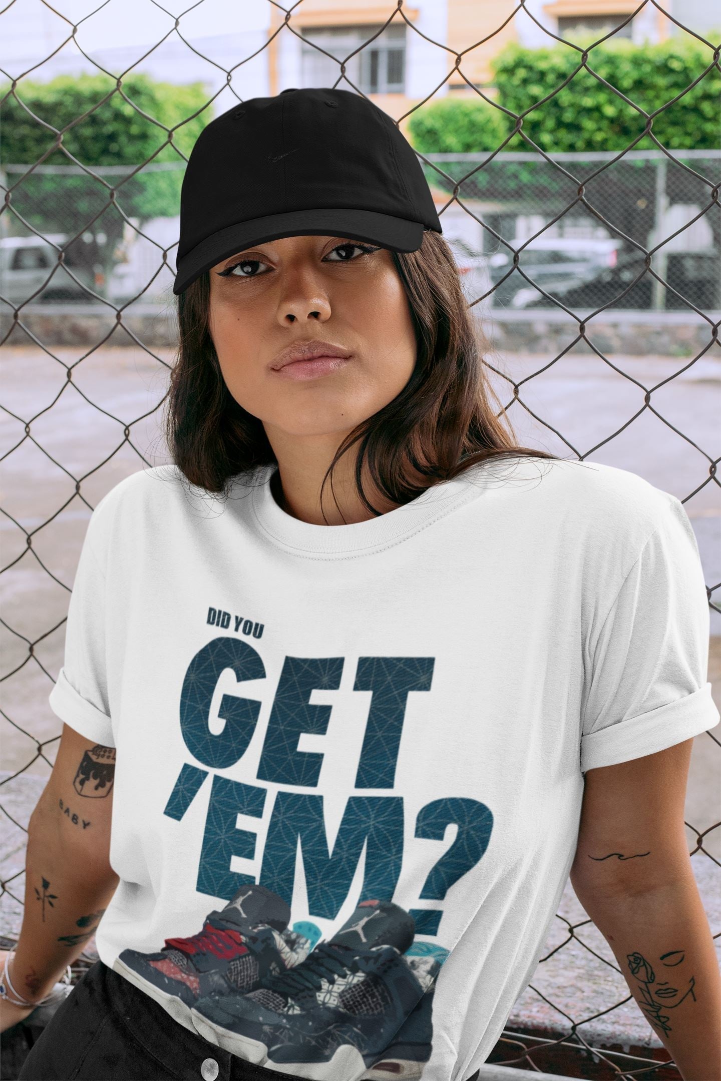 Did You Get 'Em Unisex Tops - Air Jordan 4 Deep Ocean