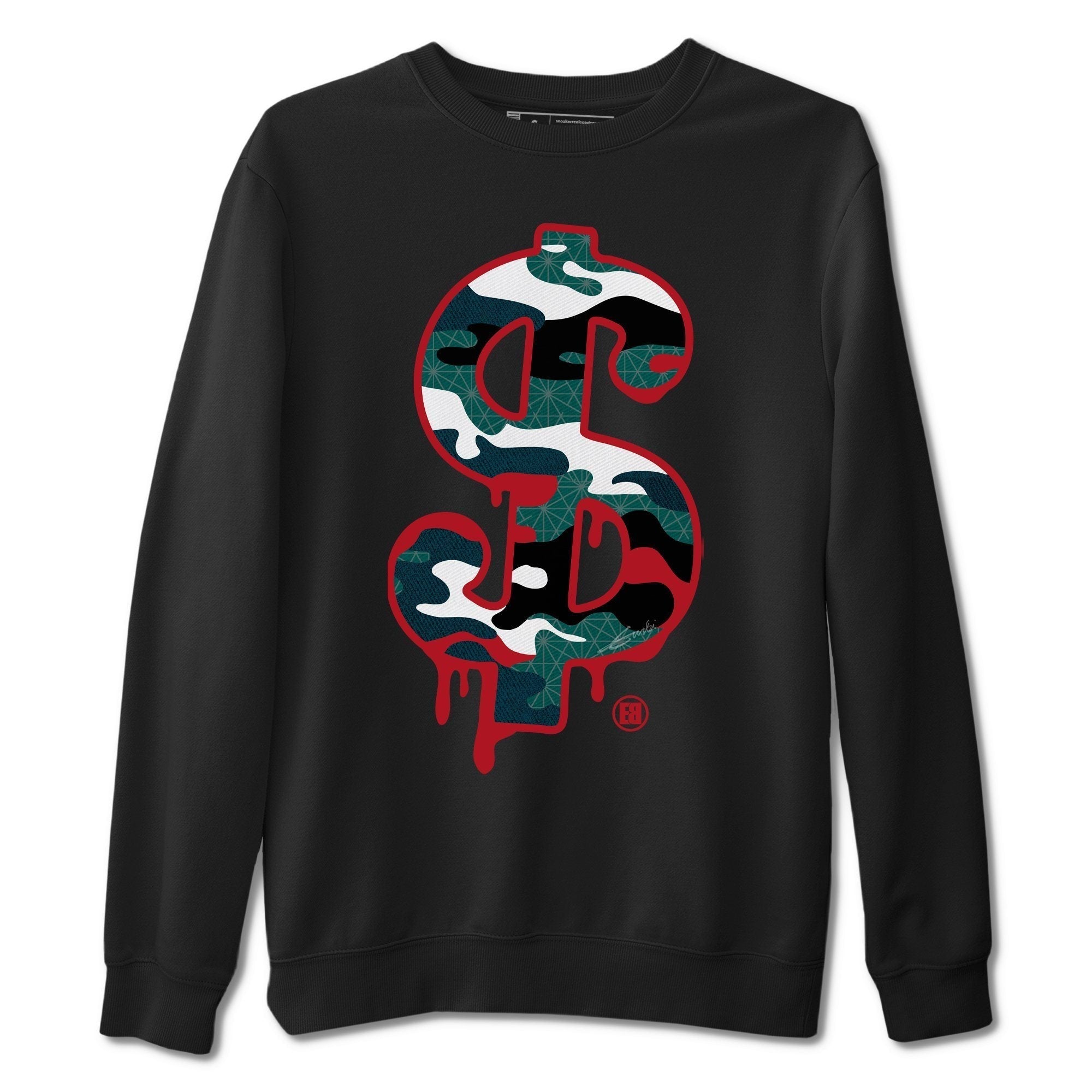 Dollar Camo Unisex Tops - Air Jordan 4 Deep Ocean