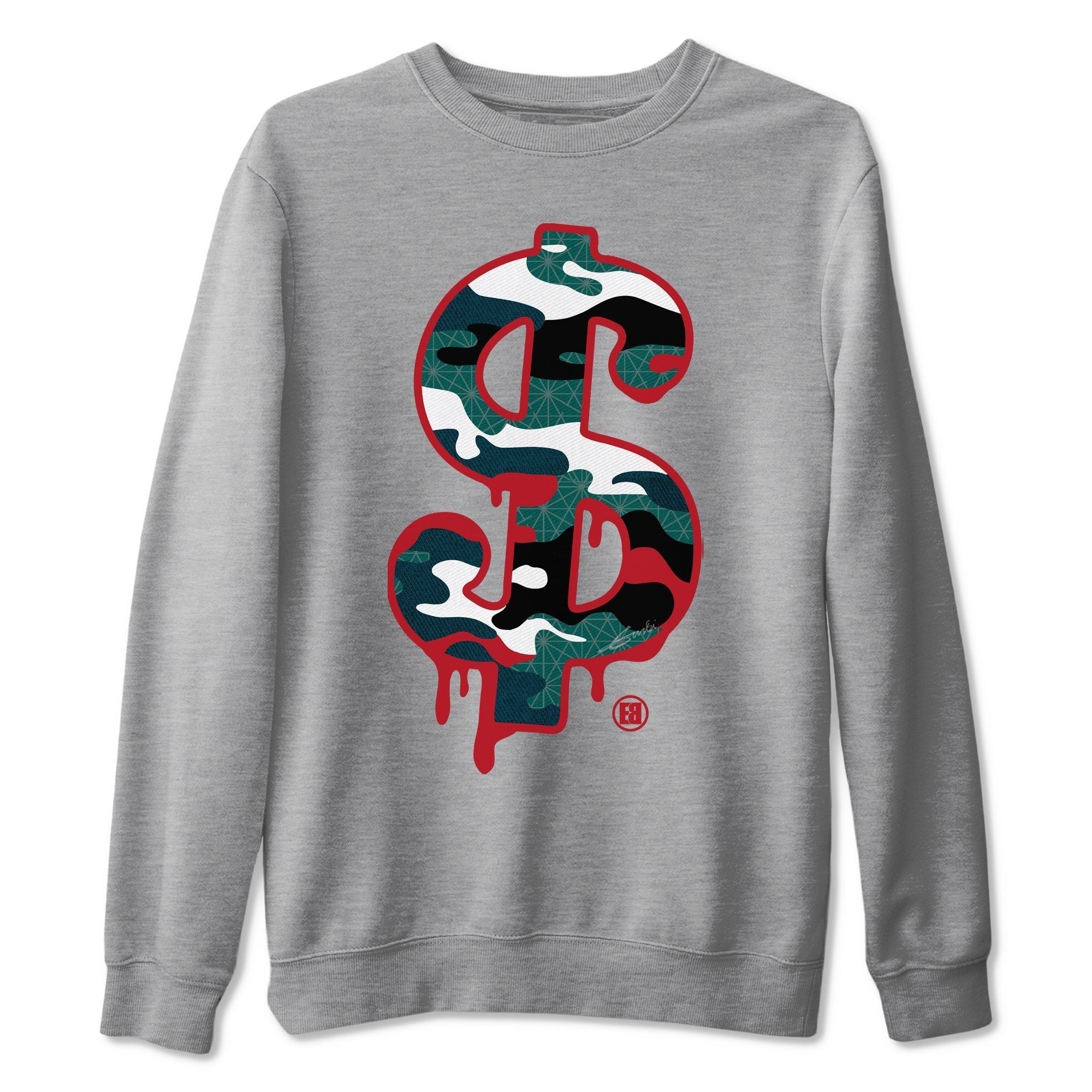 Dollar Camo Unisex Tops - Air Jordan 4 Deep Ocean