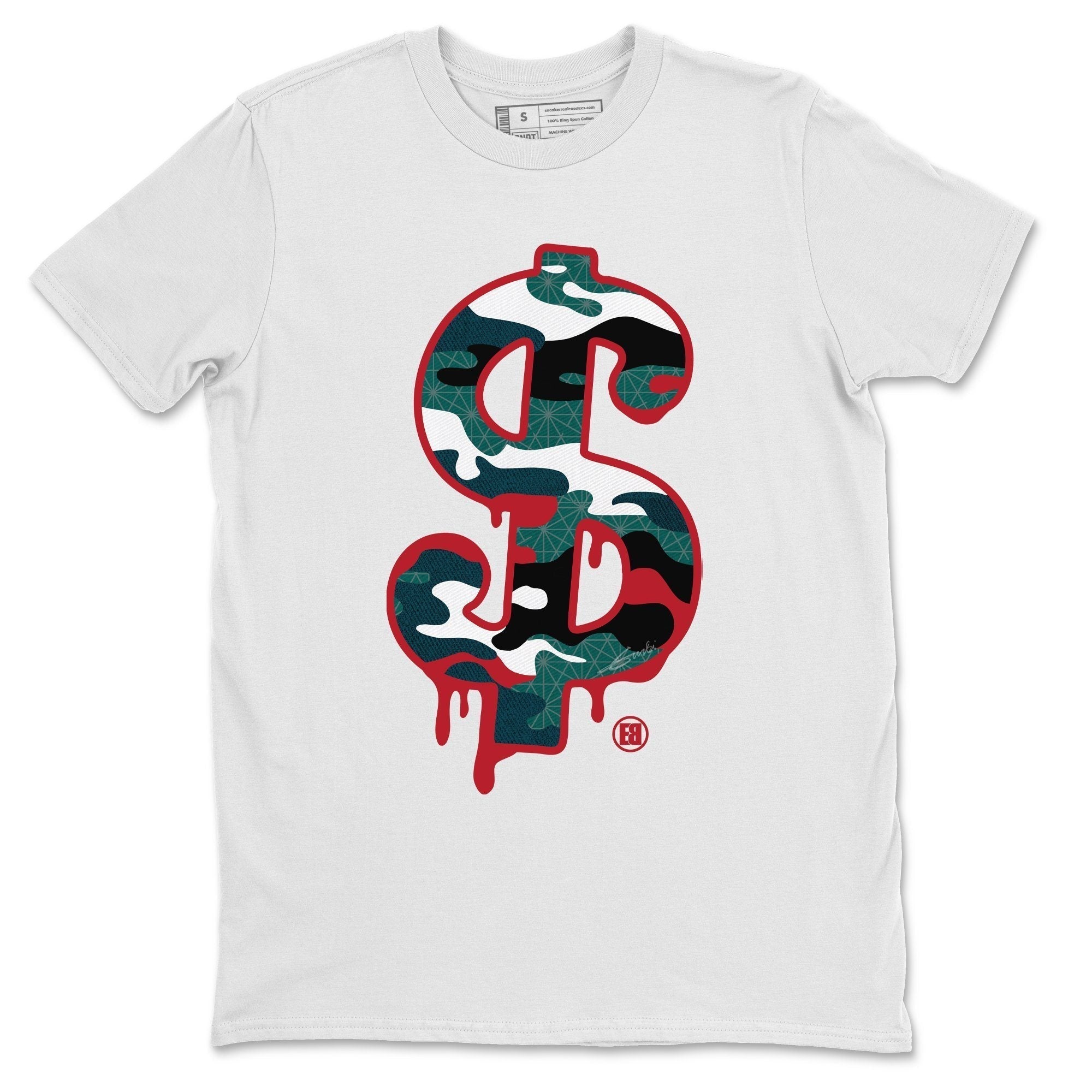 Dollar Camo Unisex Tops - Air Jordan 4 Deep Ocean