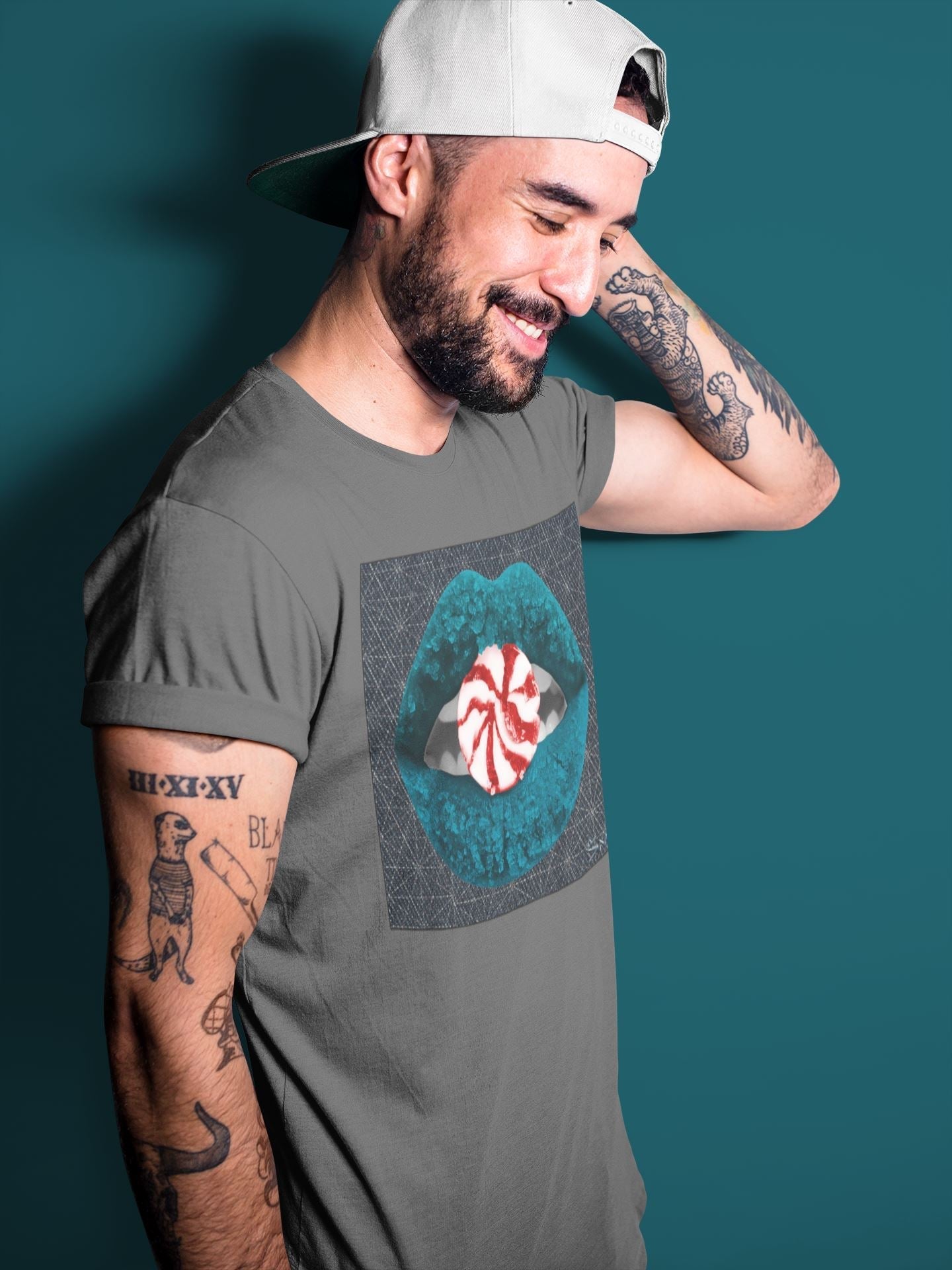 Lips Candy Unisex Tops - Air Jordan 4 Deep Ocean