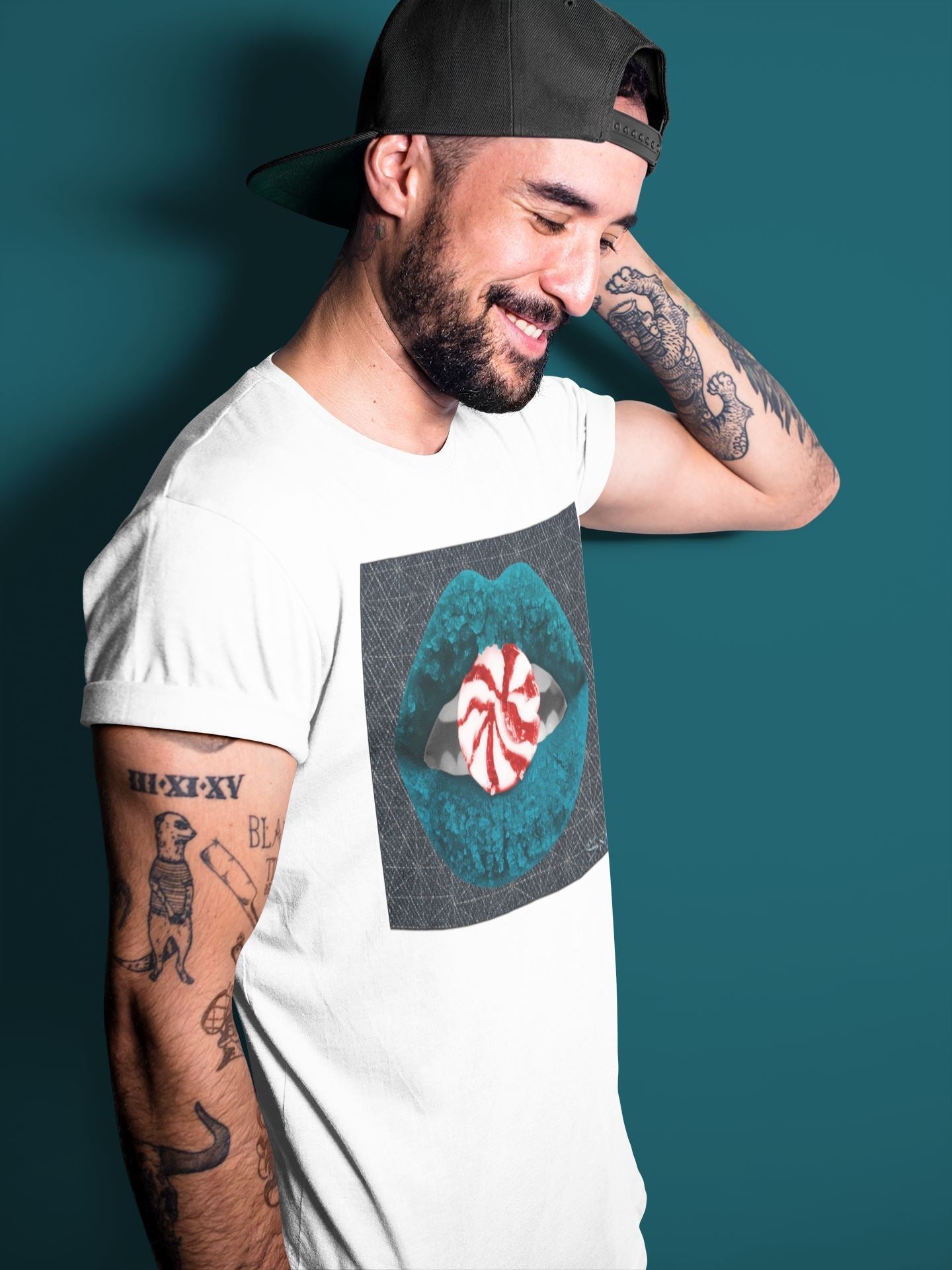 Lips Candy Unisex Tops - Air Jordan 4 Deep Ocean