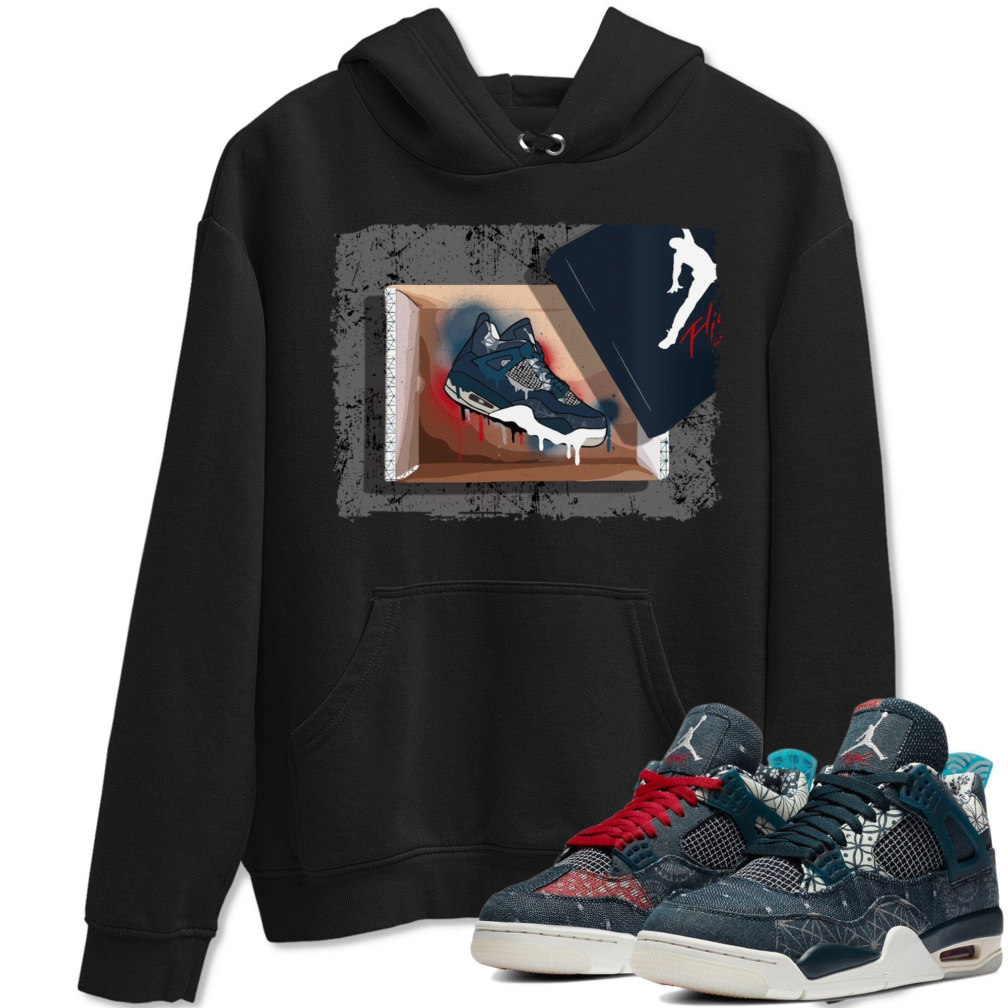 New Kicks Unisex Tops - Air Jordan 4 Deep Ocean