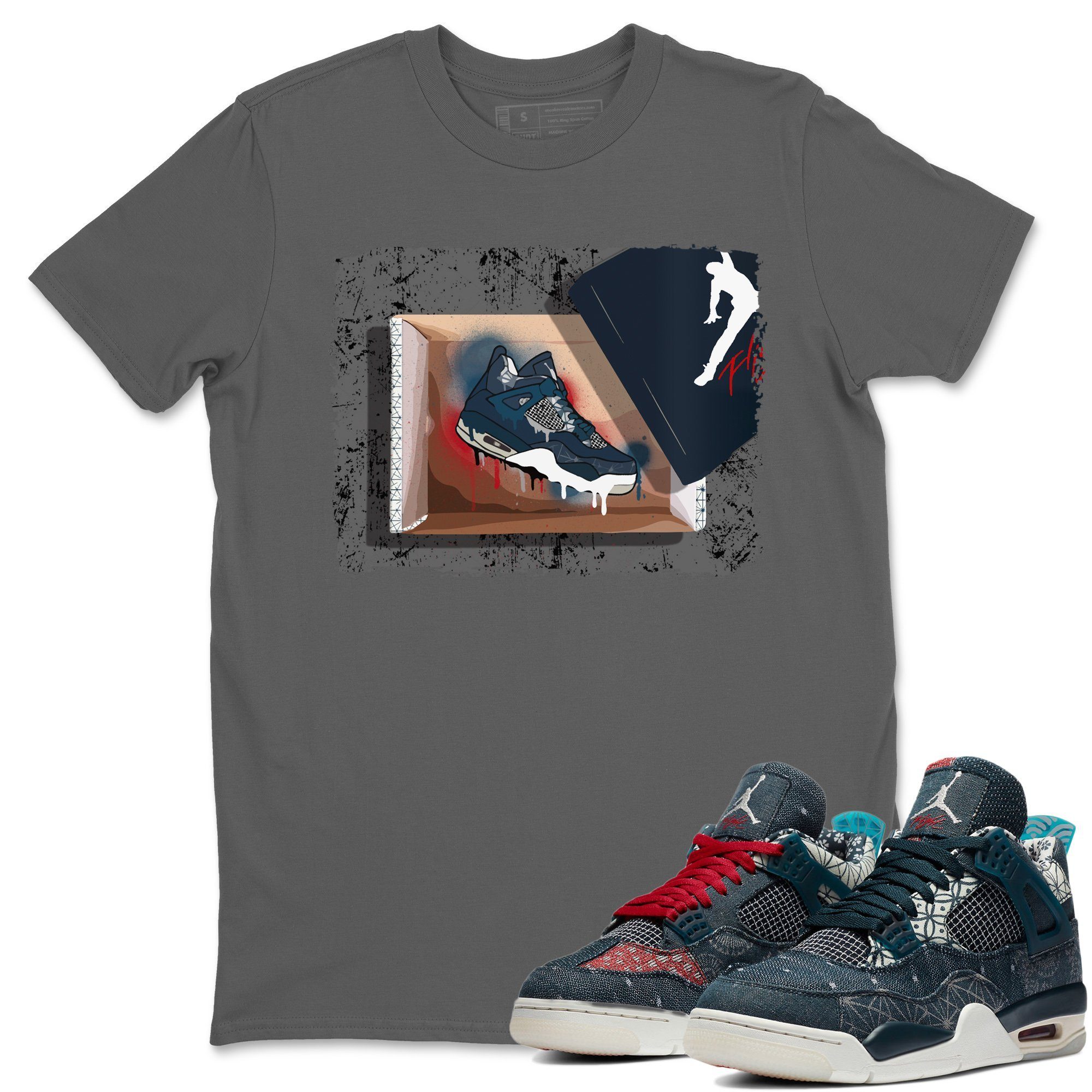 New Kicks Unisex Tops - Air Jordan 4 Deep Ocean