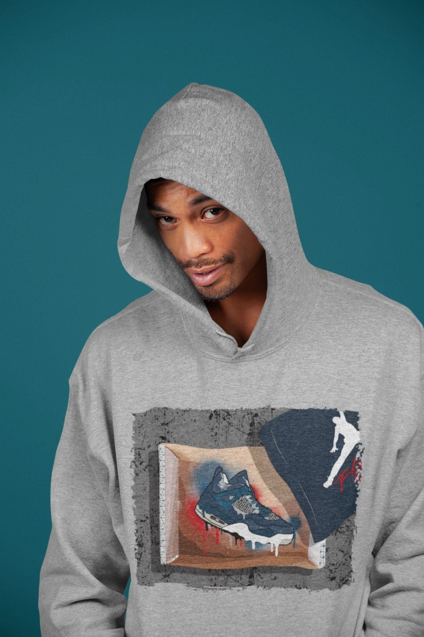 New Kicks Unisex Tops - Air Jordan 4 Deep Ocean