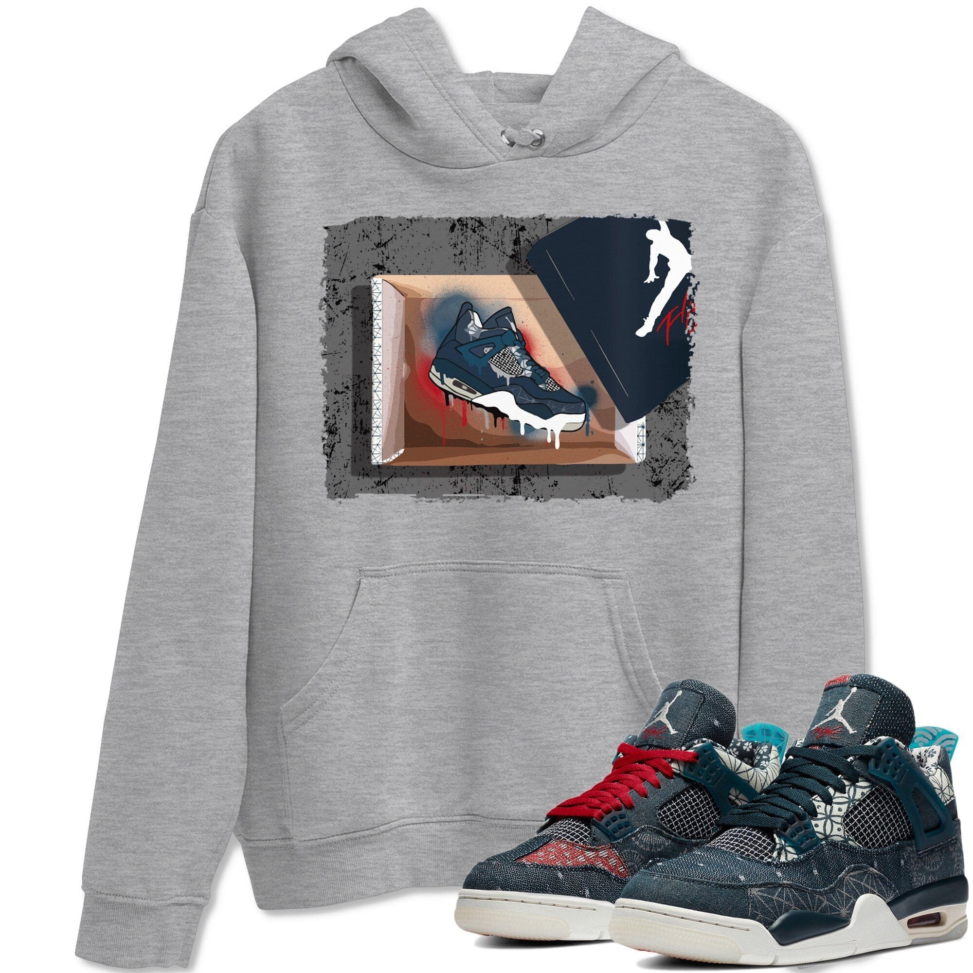 New Kicks Unisex Tops - Air Jordan 4 Deep Ocean